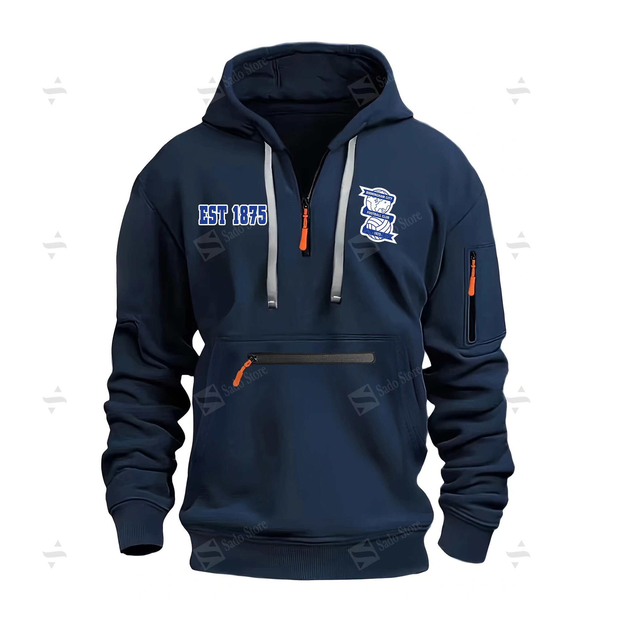 Buildercar - Birmingham City F.C - Half-Zip Hoodies