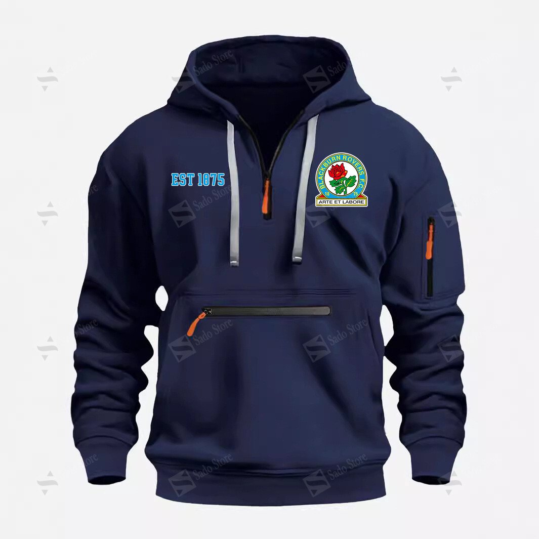 Buildercar - Blackburn Rovers - Half-Zip Hoodies