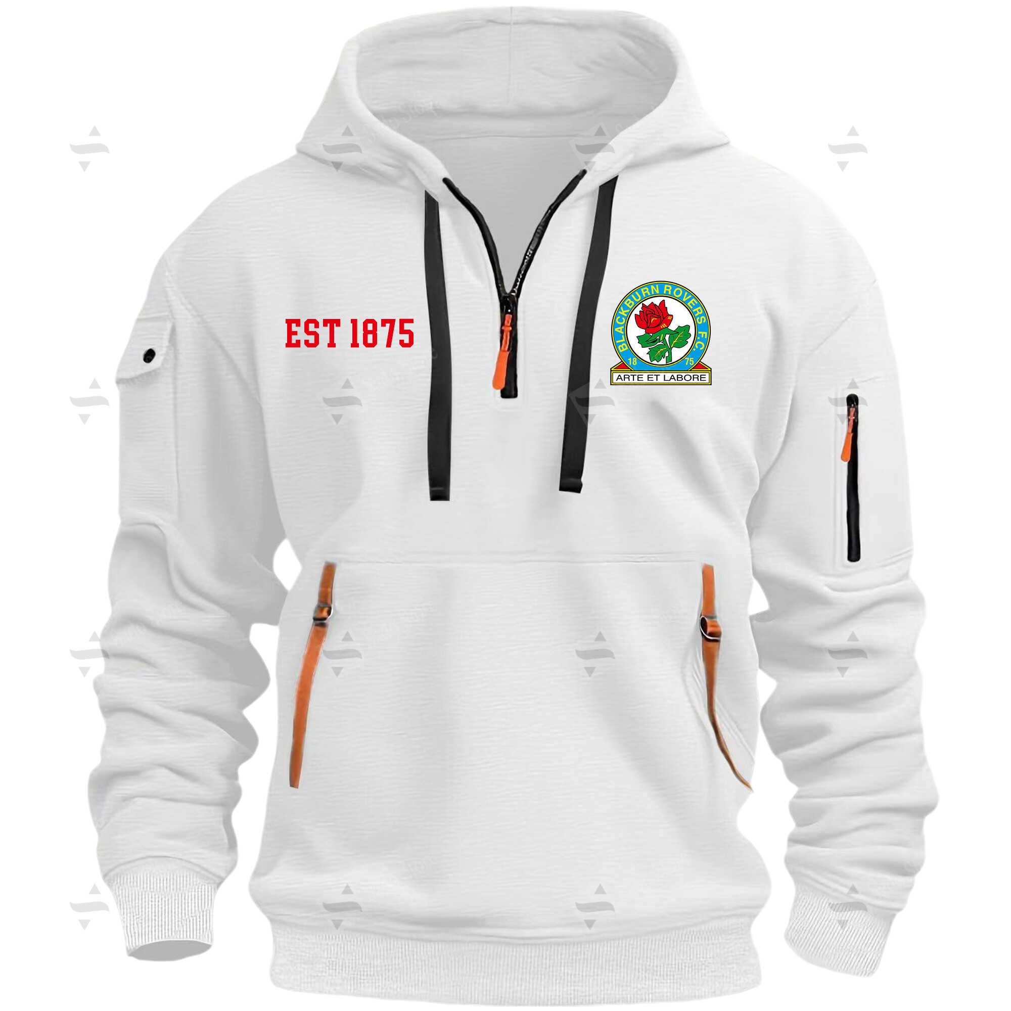 Buildercar - Blackburn Rovers - Hoodie Half Zipper
