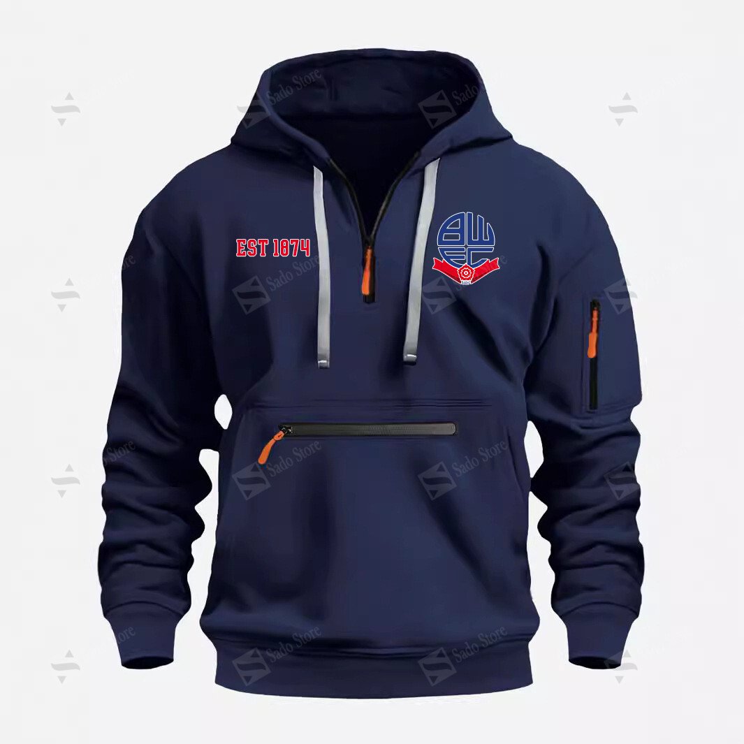 Buildercar - Bolton Wanderers - Half-Zip Hoodies