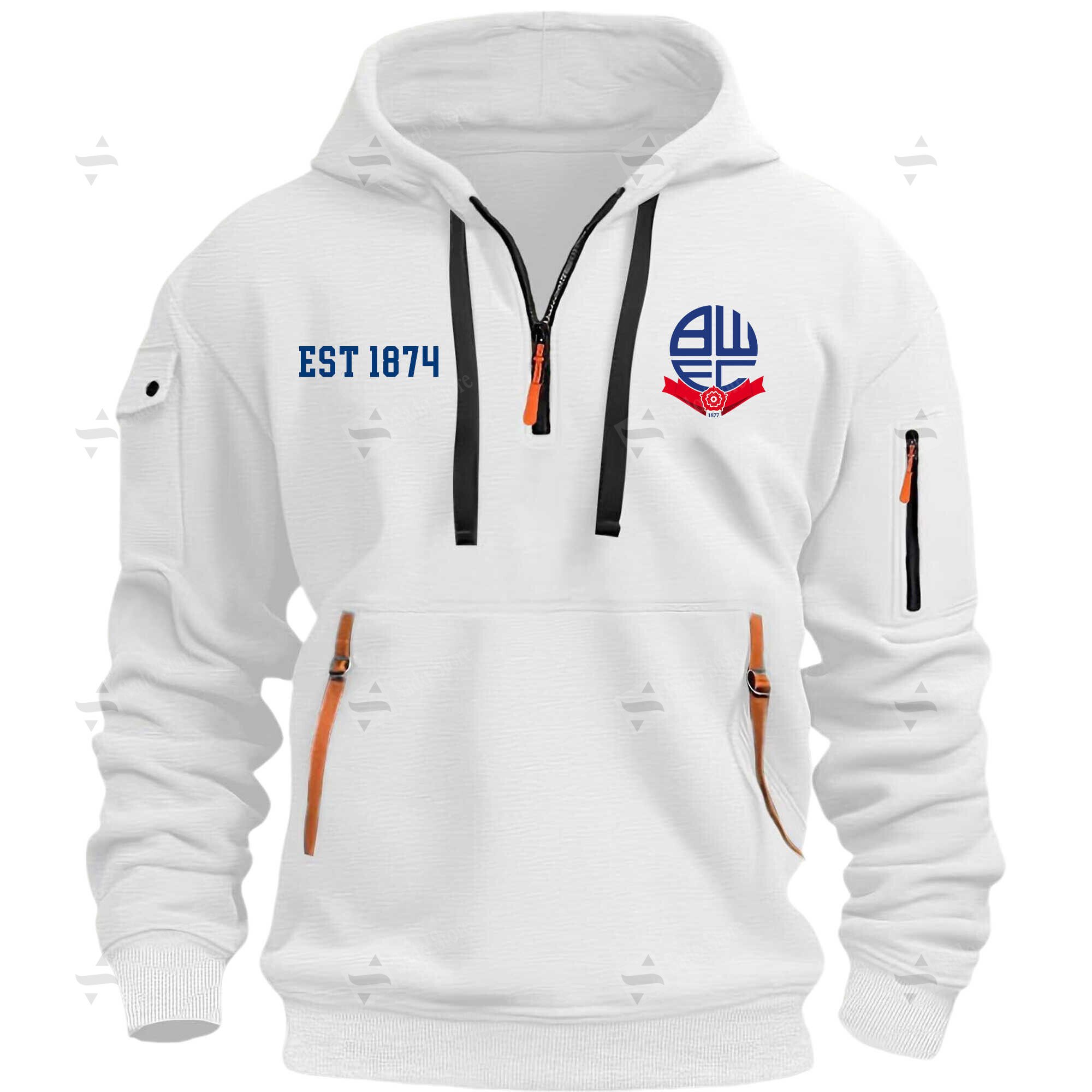 Buildercar - Bolton Wanderers - Hoodie Half Zipper