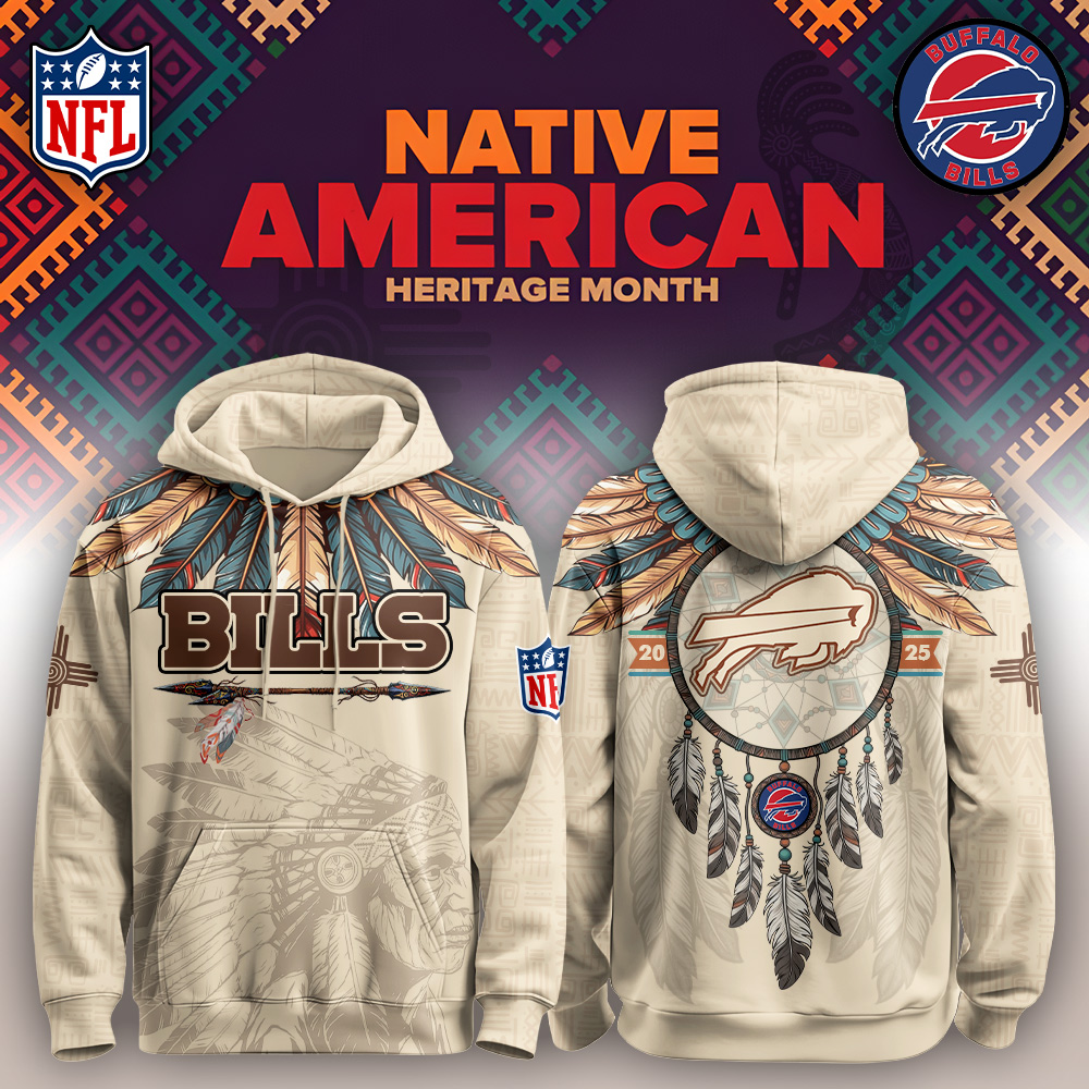 Buildercar - Buffalo Bills-Native American Heritage Month Limited Editions Personalized Hoodie