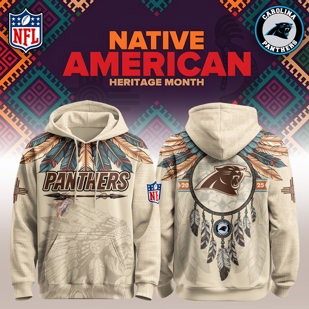 Buildercar - Carolina Panthers-Native American Heritage Month Limited Editions Personalized Hoodie