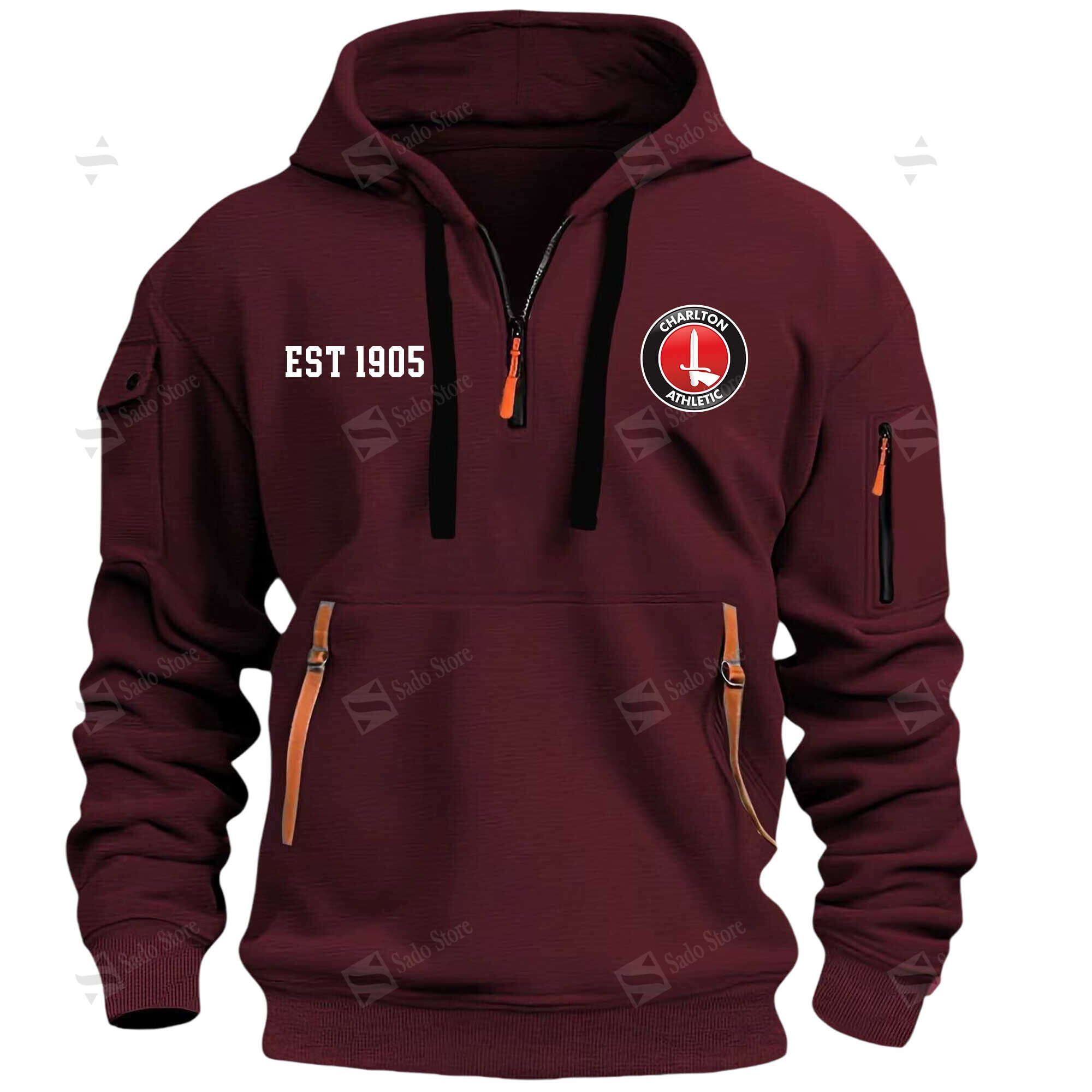 Buildercar - Charlton Athletic F.C - Hoodie Half Zipper