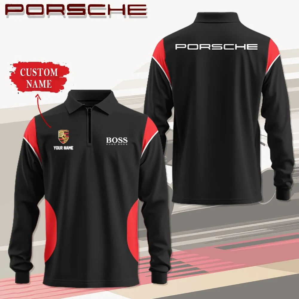 Buildercar -  Customized Long Sleeve Polo PORSCHE hm31102553