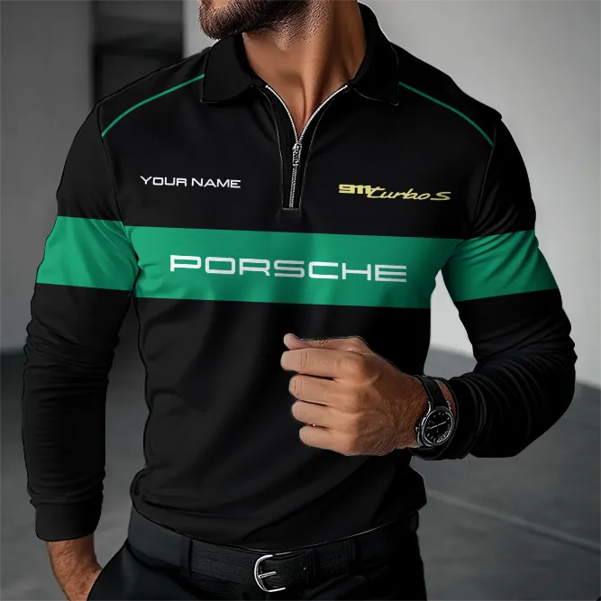 Buildercar - Customized Long Sleeve Polo PORSCHE hm31102554 - Image 2