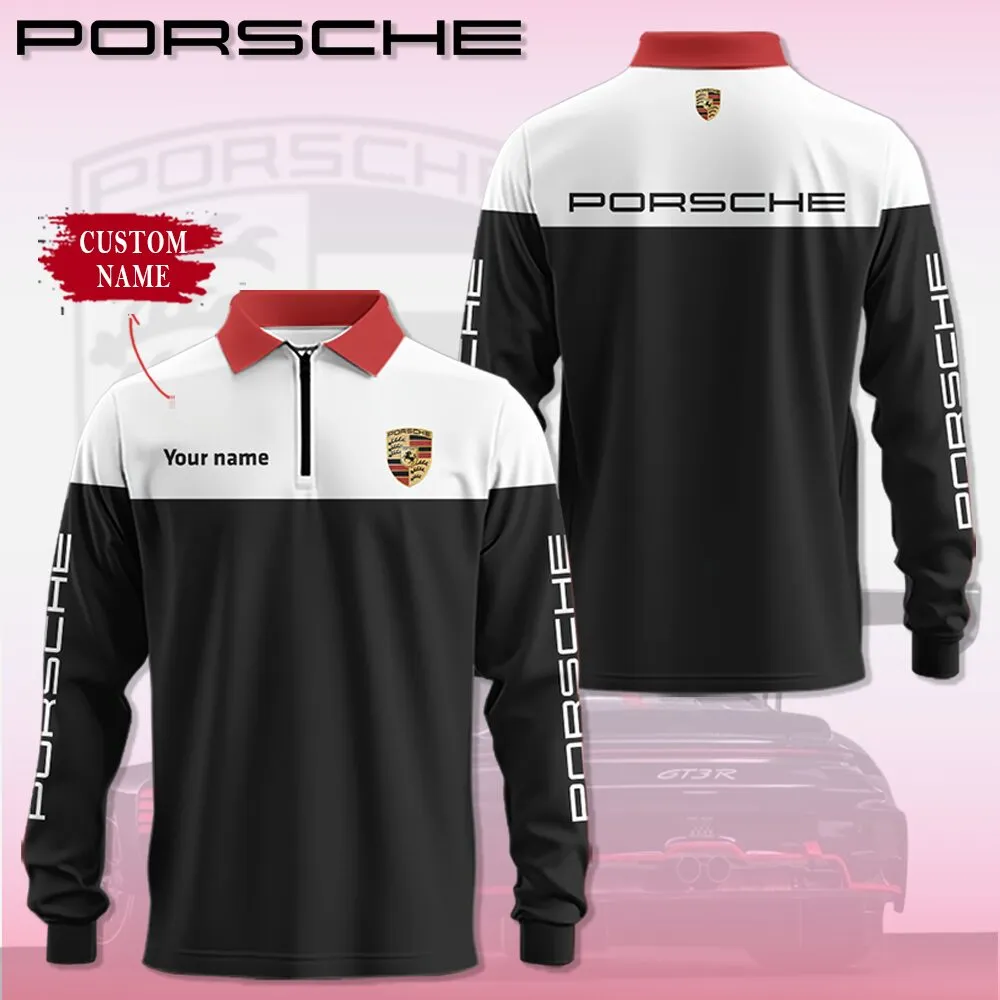 Buildercar -  Customized Long Sleeve Polo PORSCHE hm31102556