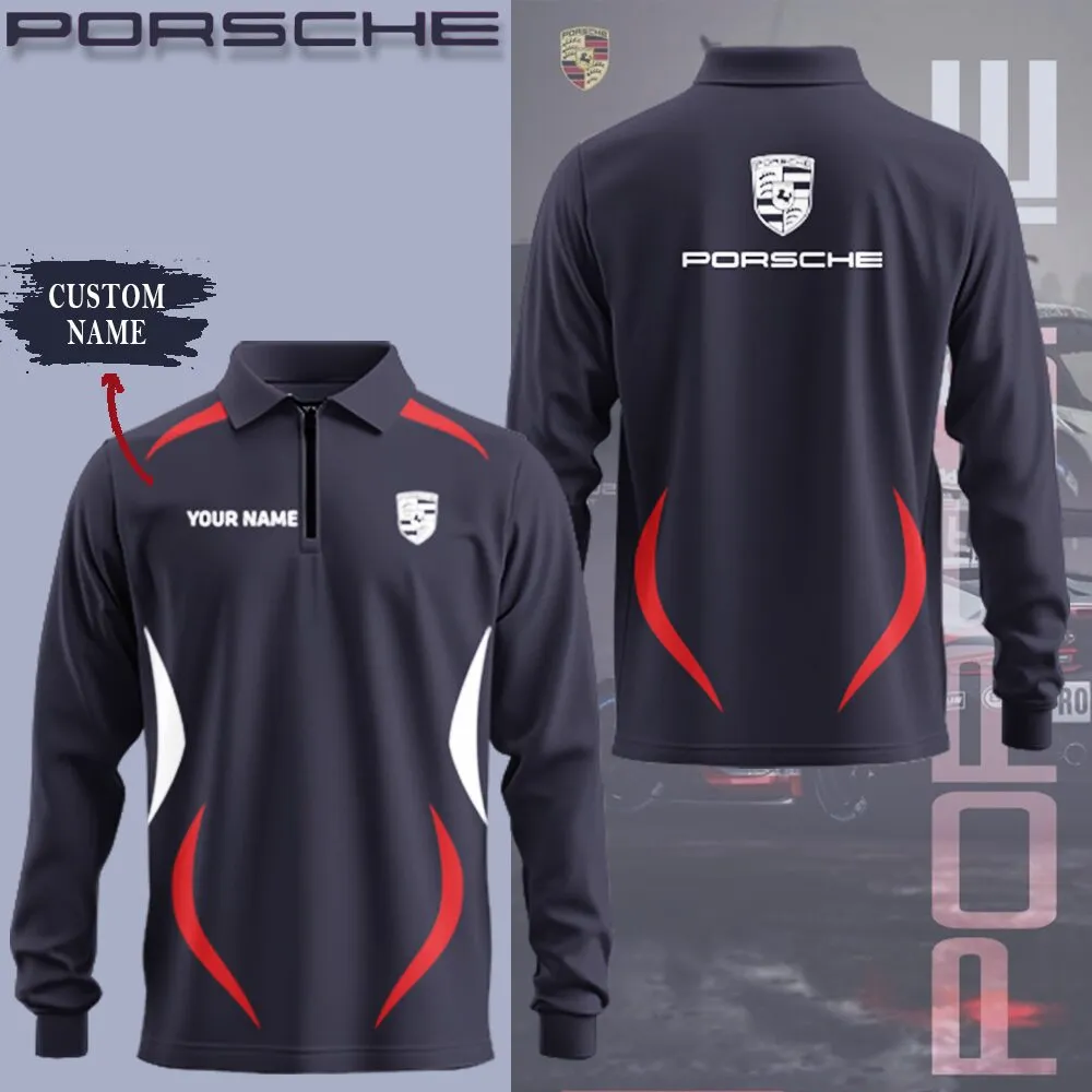 Buildercar -  Customized Long Sleeve Polo PORSCHE hm31102557