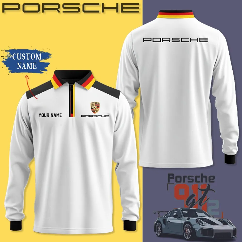 Buildercar -  Customized Long Sleeve Polo PORSCHE hm31102562