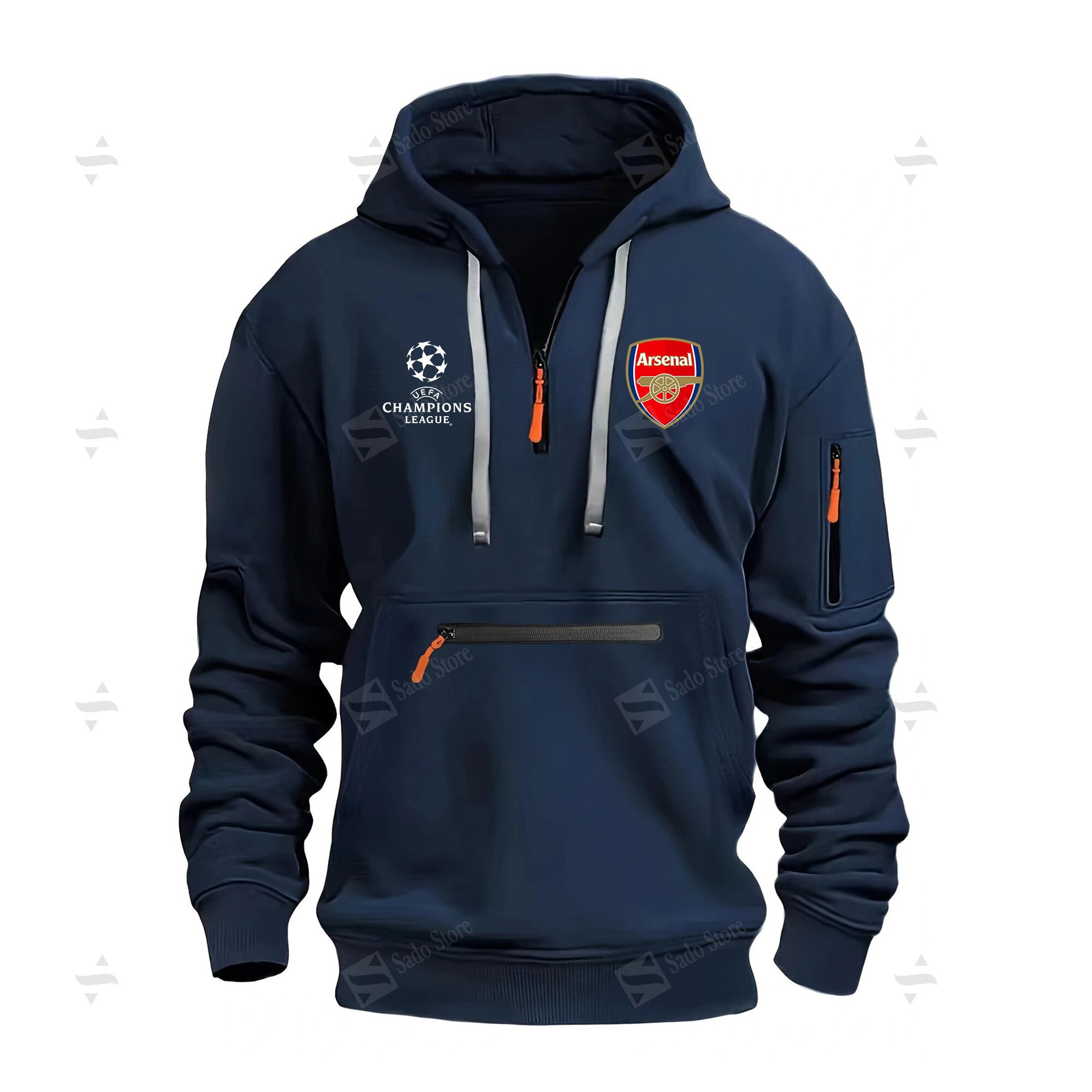 Buildercar - EPL - Arsenal F.C. - Half-Zip Hoodies