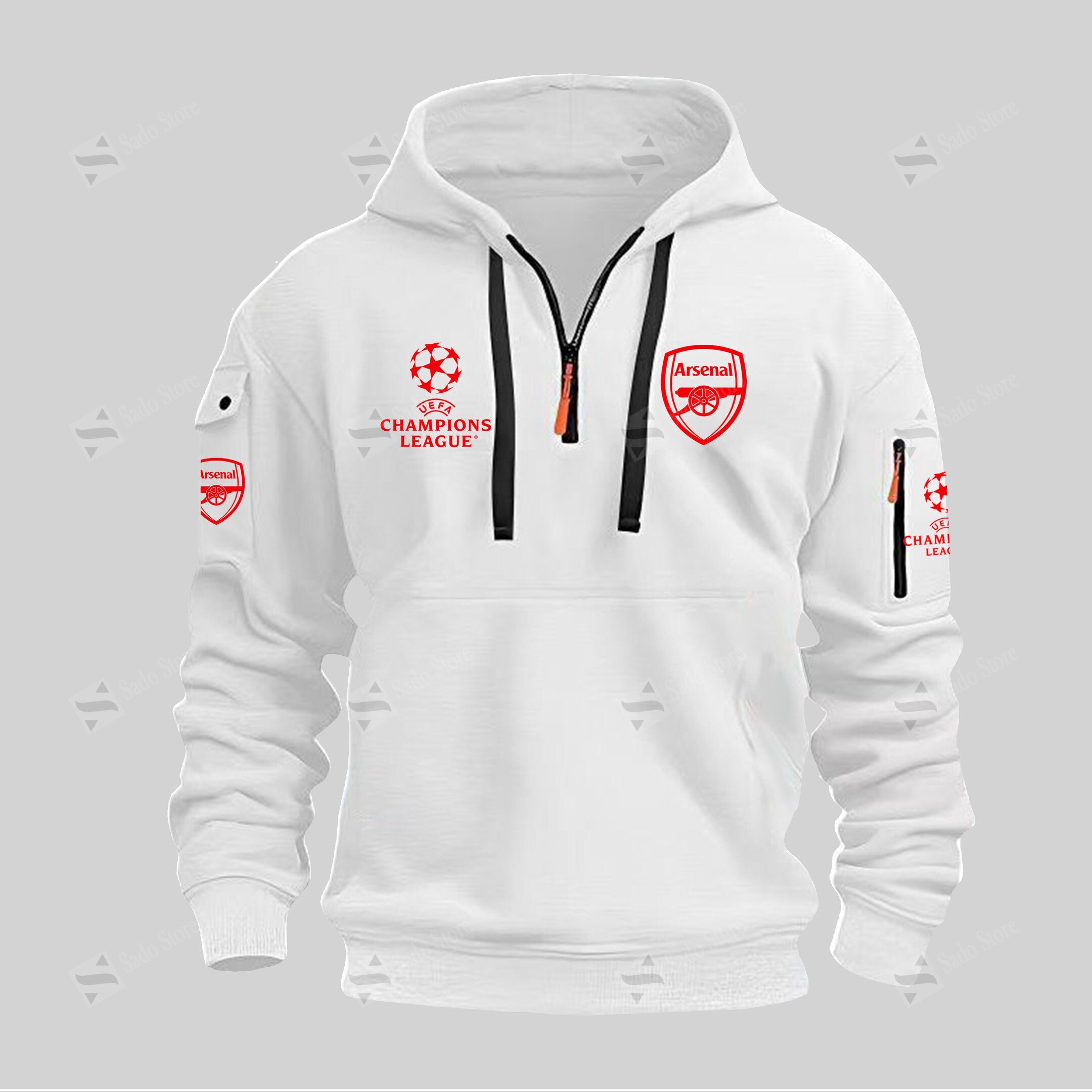 Buildercar - EPL - Arsenal F.C. - Minimal Zip Hoodie