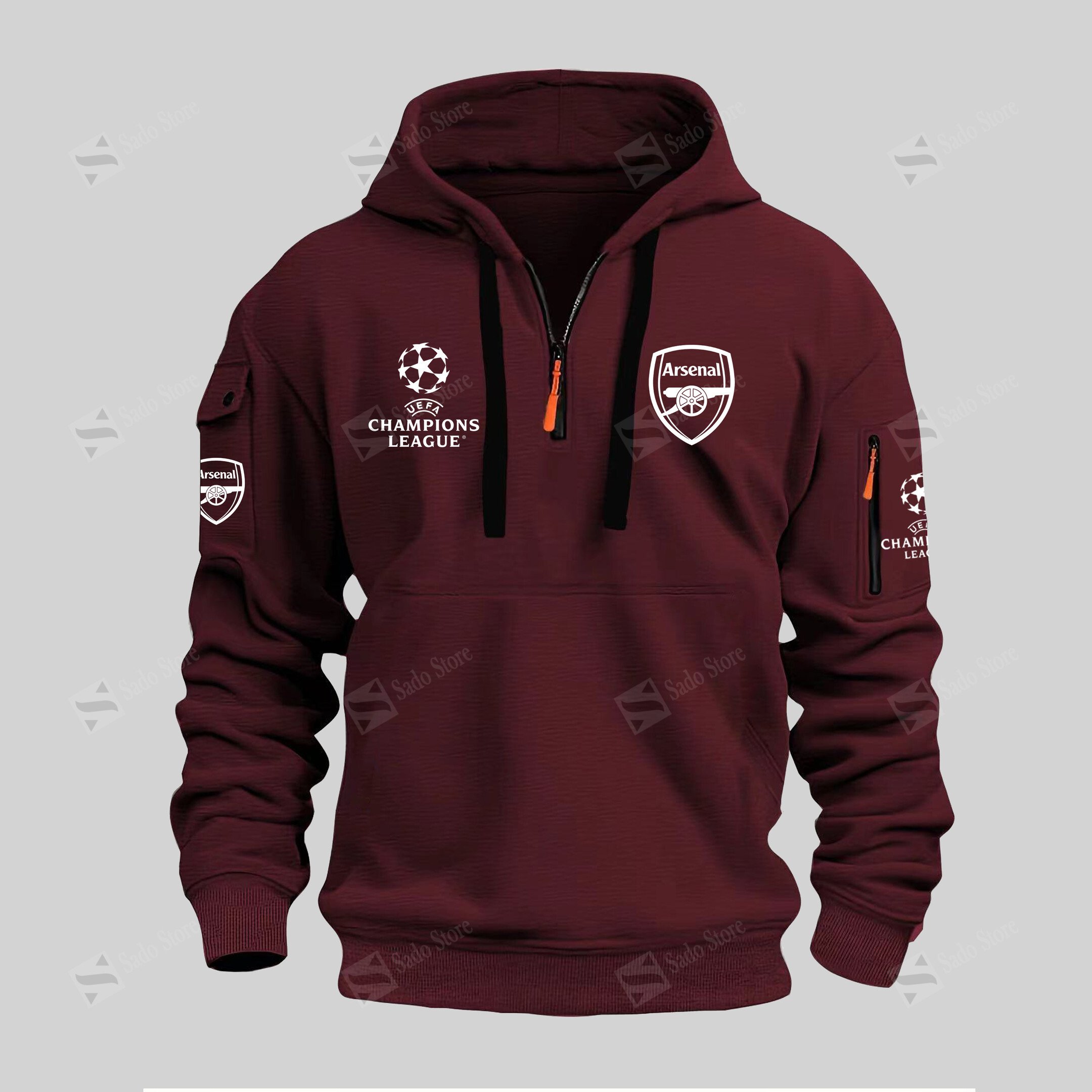 Buildercar - EPL - Arsenal F.C. - Minimal Zip Hoodie