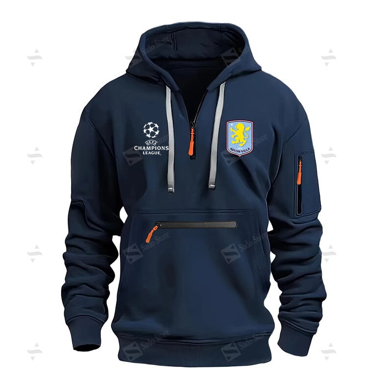 Buildercar - EPL - Aston Villa F.C. - Half-Zip Hoodies