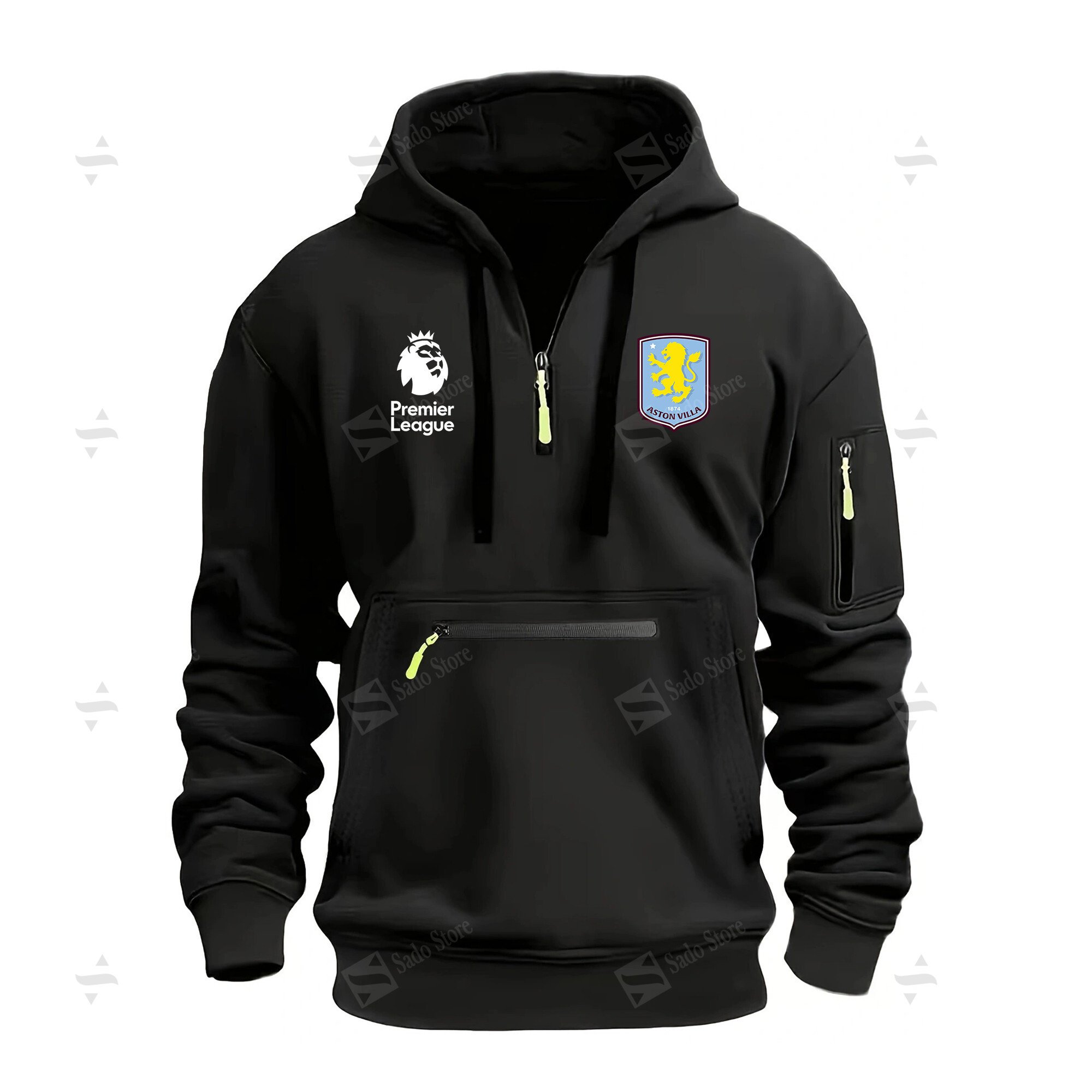 Buildercar - EPL - Aston Villa F.C. - Half-Zip Hoodies