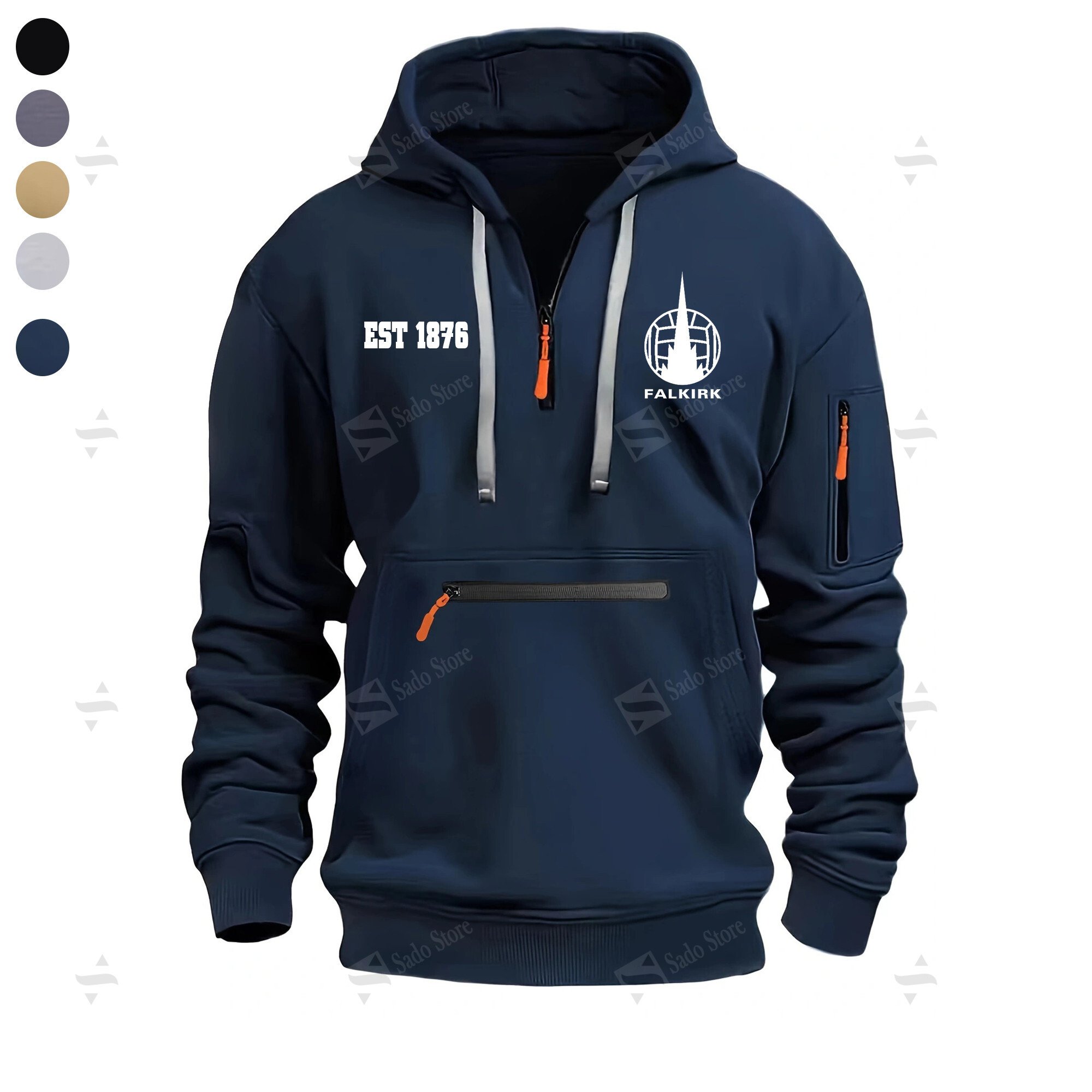 Buildercar - EPL - Falkirk F.C. - Half-Zip Hoodies