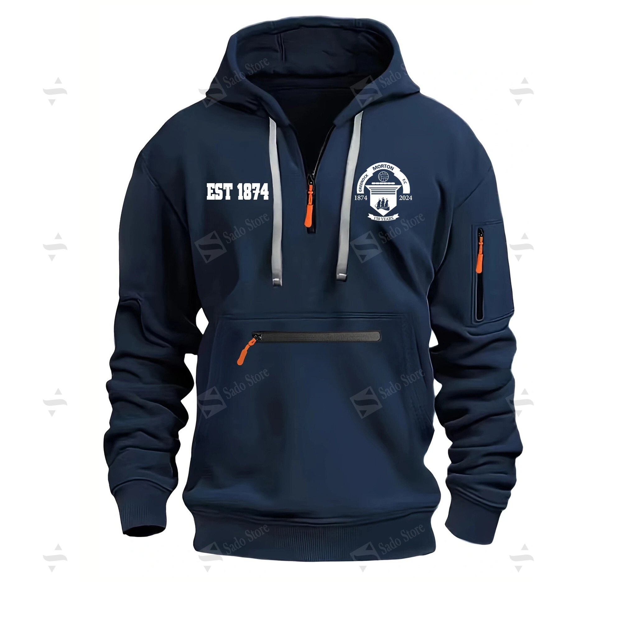 Buildercar - EPL - Greenock Morton F.C. - Half-Zip Hoodies