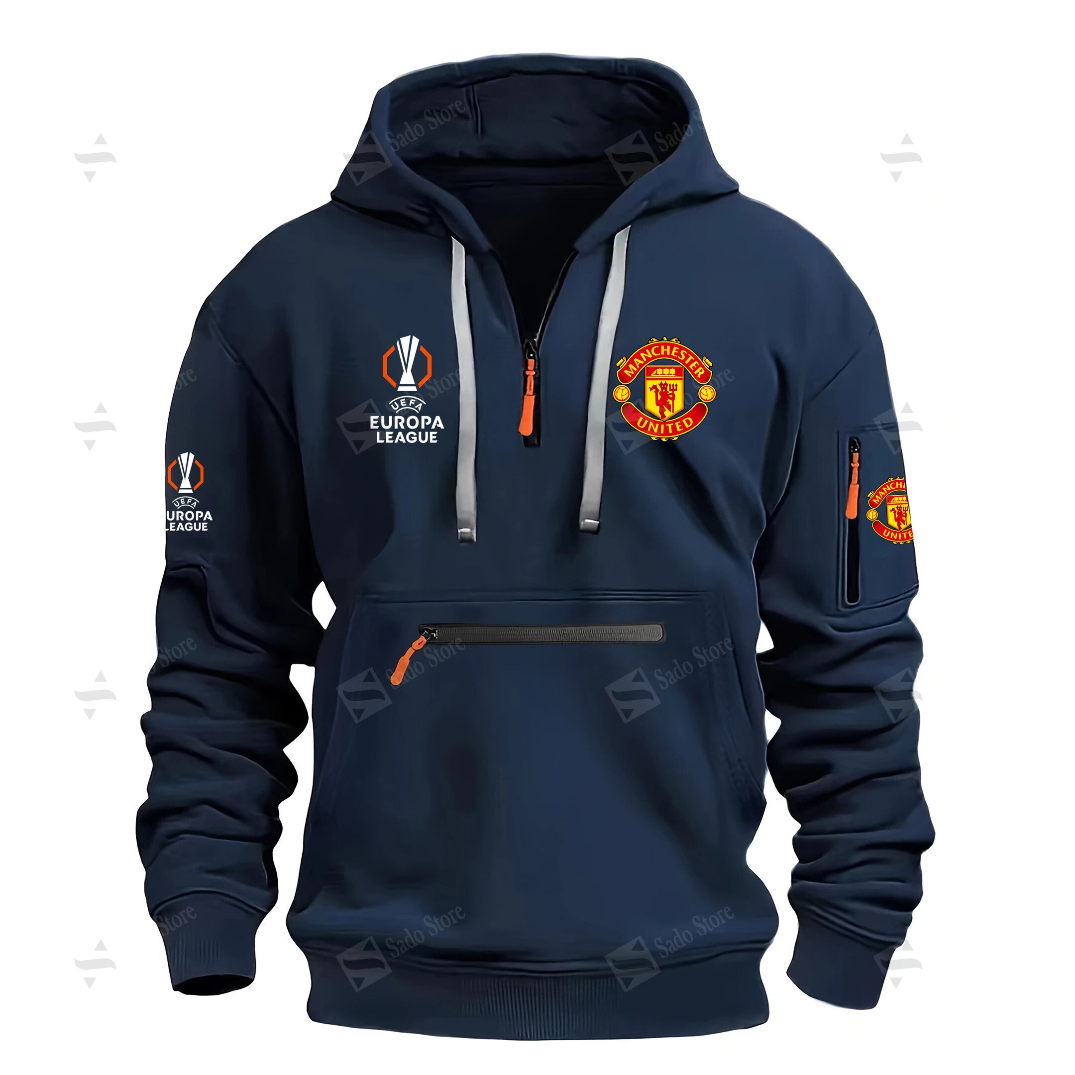 Buildercar - EPL - Half-Zip Hoodies -Manchester United F.C.