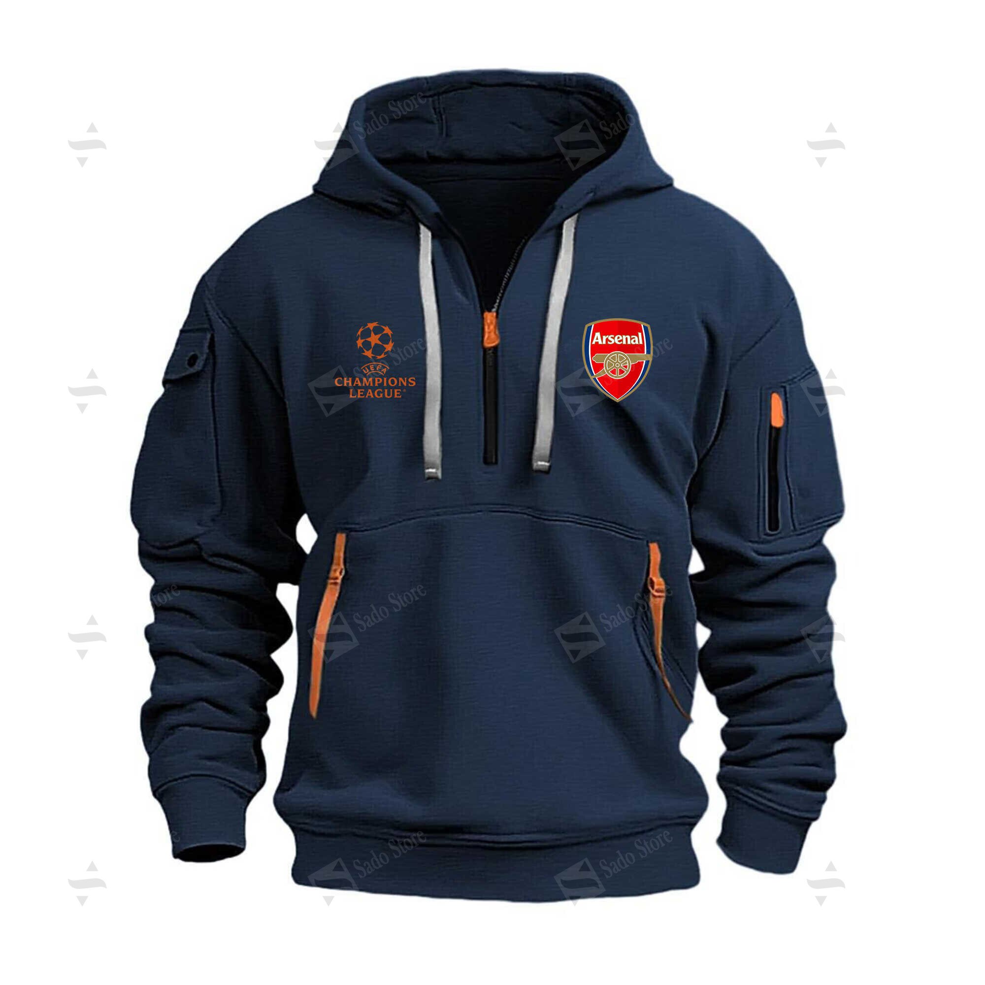 Buildercar - EPL - Hoodie Half Zipper - Arsenal F.C.