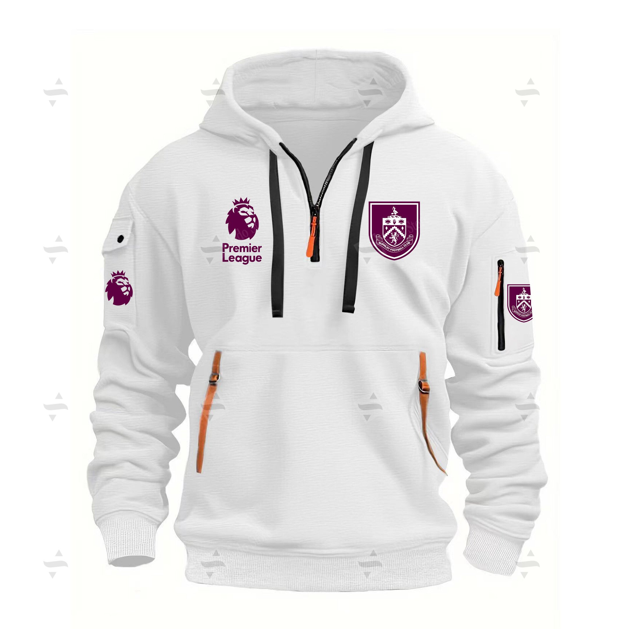 Buildercar - EPL - Hoodie Half Zipper - Hoodie Half Zipper - Burnley F.C.