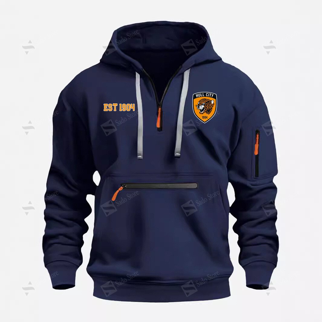 Buildercar - EPL - Hull City A.F.C. - Half-Zip Hoodies