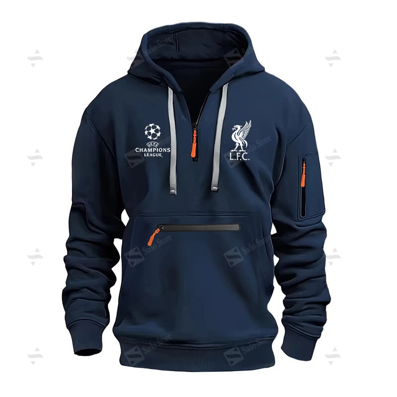Buildercar - EPL - Liverpool F.C. - Half-Zip Hoodies