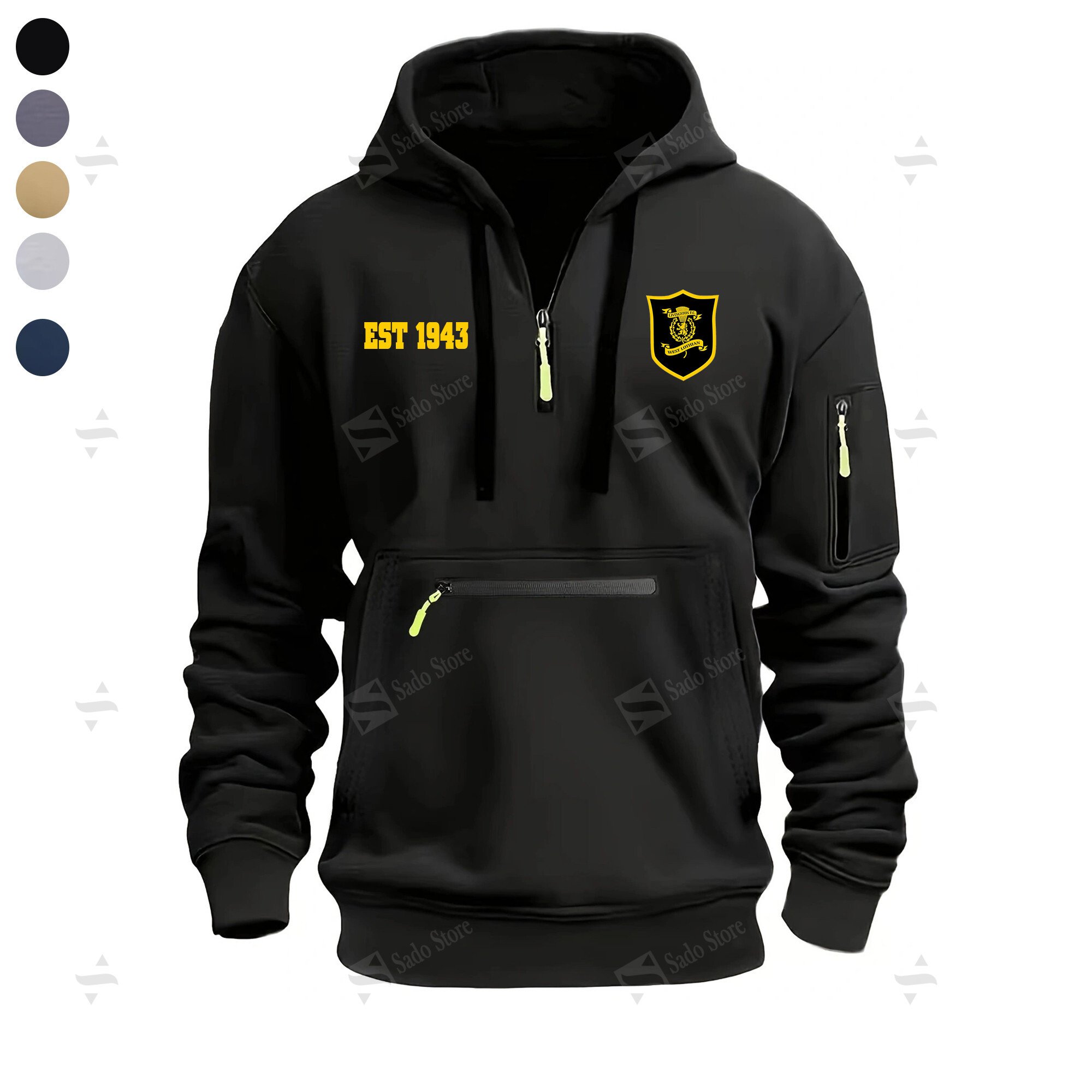 Buildercar - EPL - Livingston F.C. - Half-Zip Hoodies