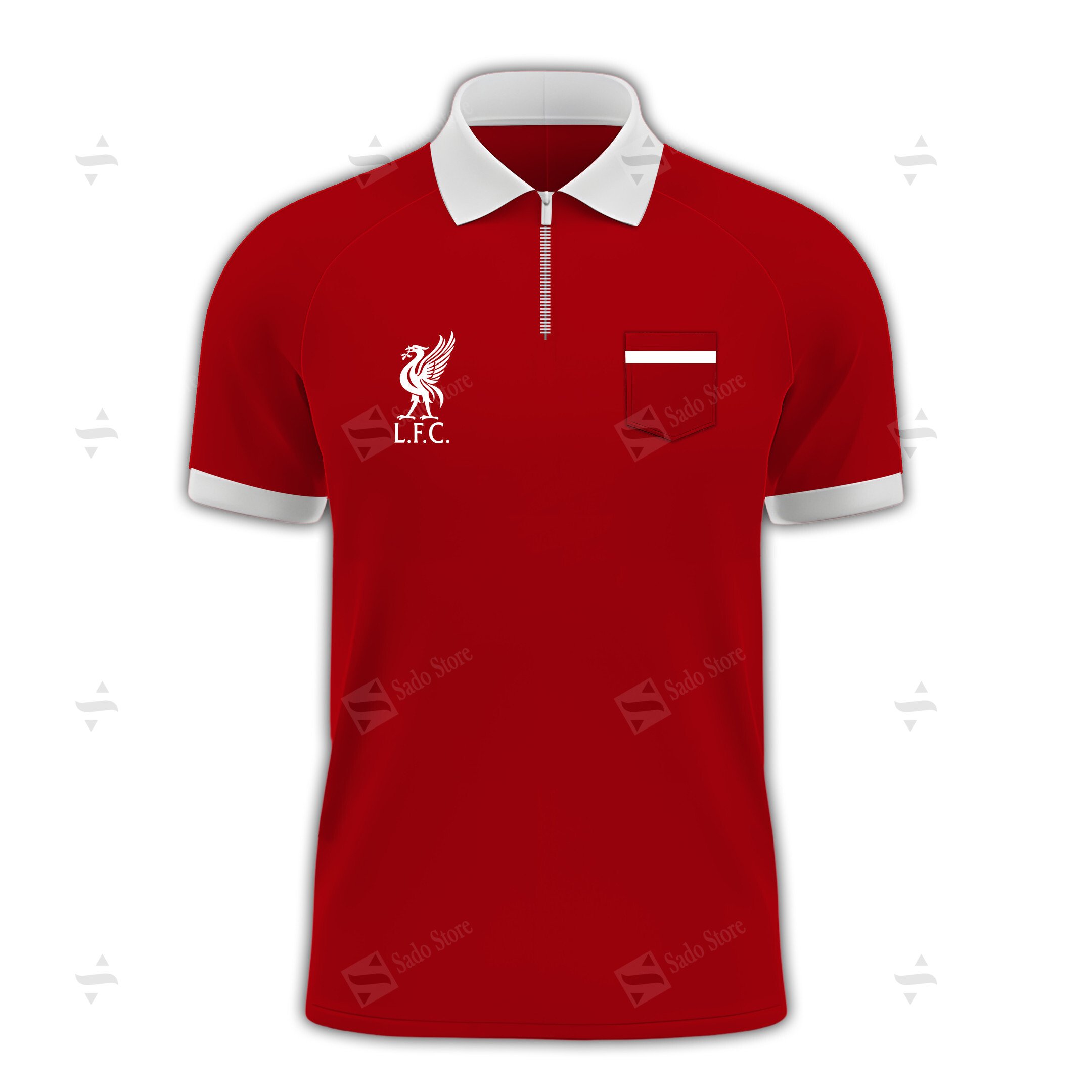 Buildercar - EPL - New Orleans Saints - Zipper Polo Shirt Liverpool F.C.