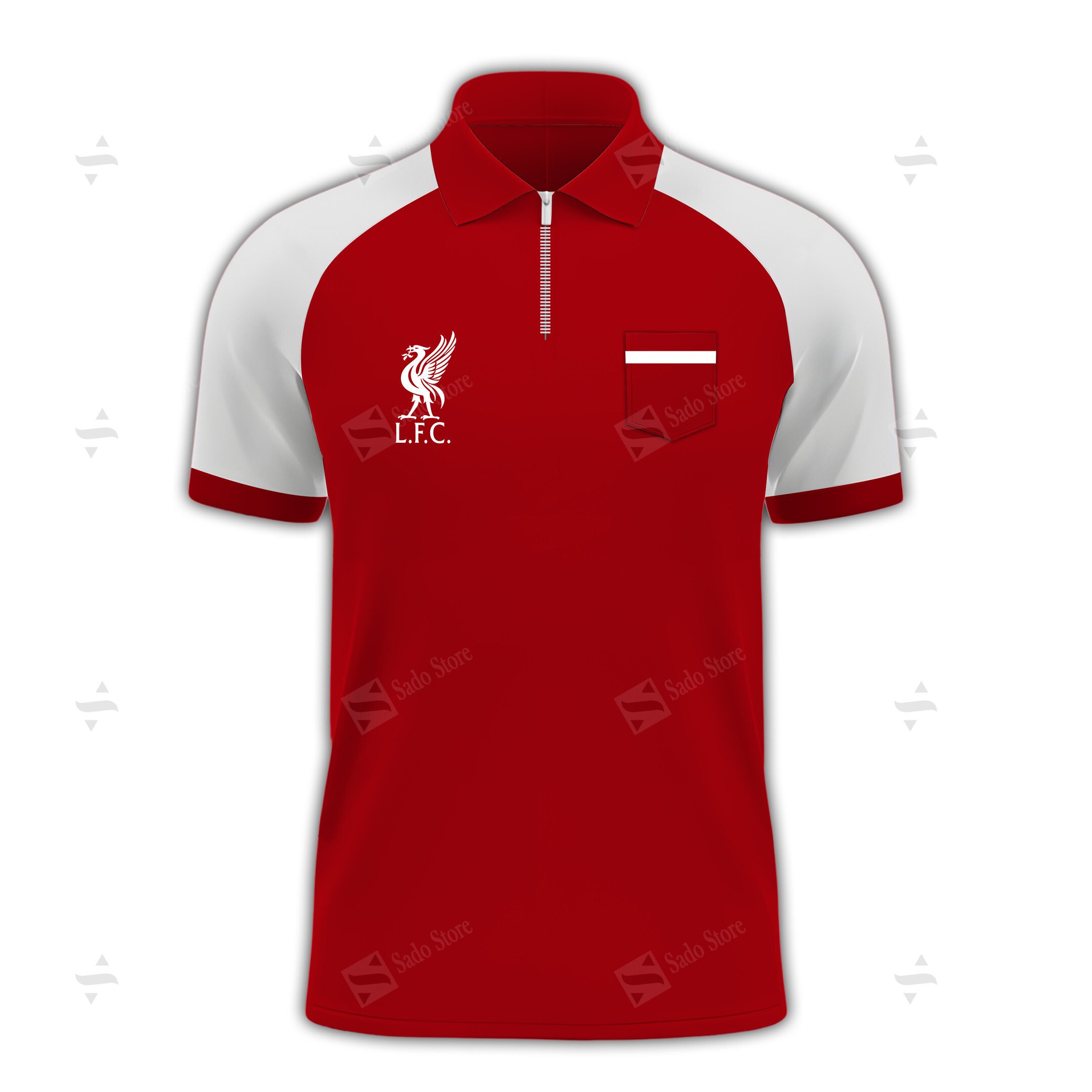 Buildercar - EPL - New Orleans Saints - Zipper Polo Shirt Liverpool F.C.