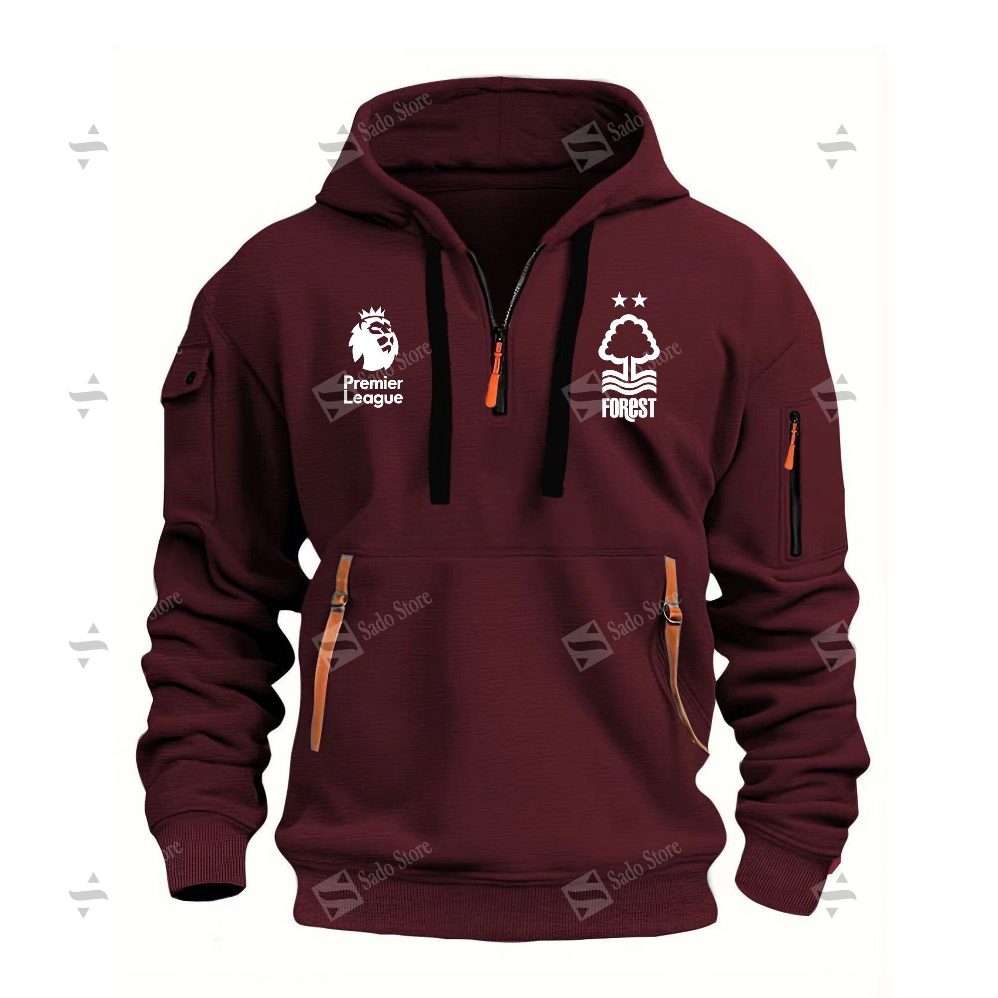 Buildercar - EPL - Nottingham Forest F.C. - Hoodie Half Zipper