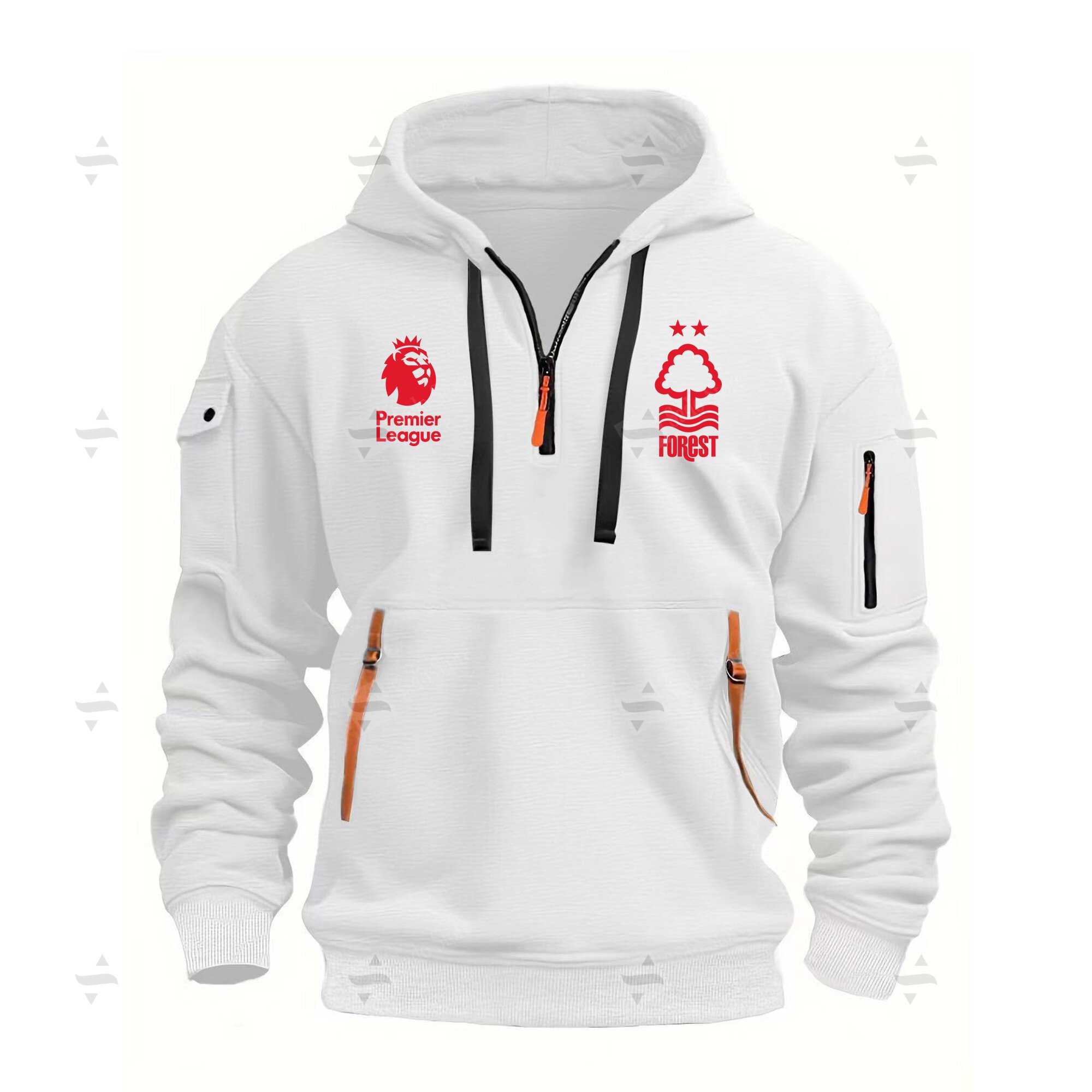Buildercar - EPL - Nottingham Forest F.C. - Hoodie Half Zipper