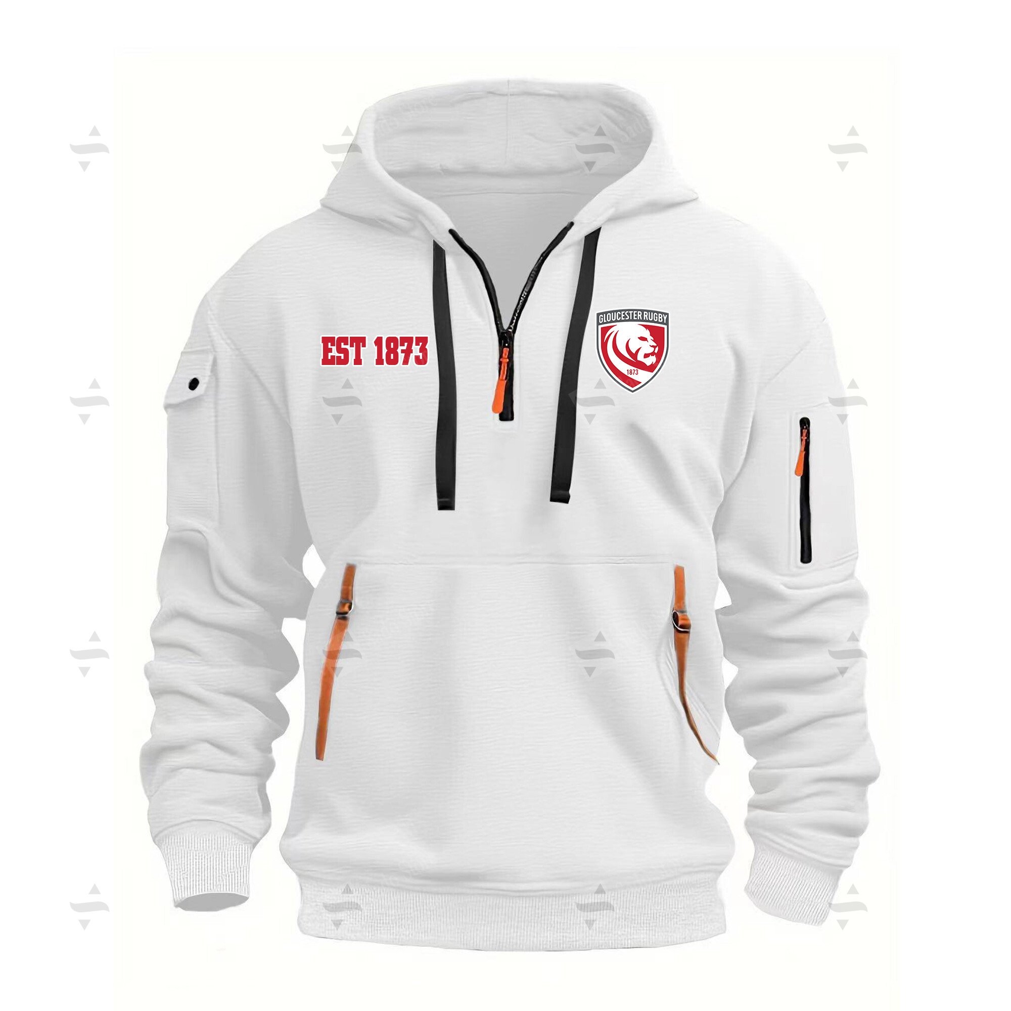 Buildercar - Gloucester Rugby - Hoodie Half Zipper