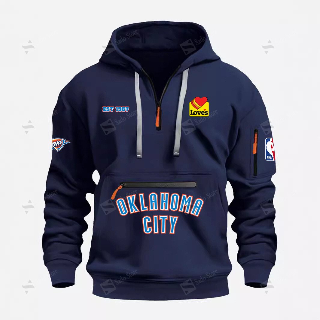 Buildercar - Half-Zip Hoodies Oklahoma City Thunder
