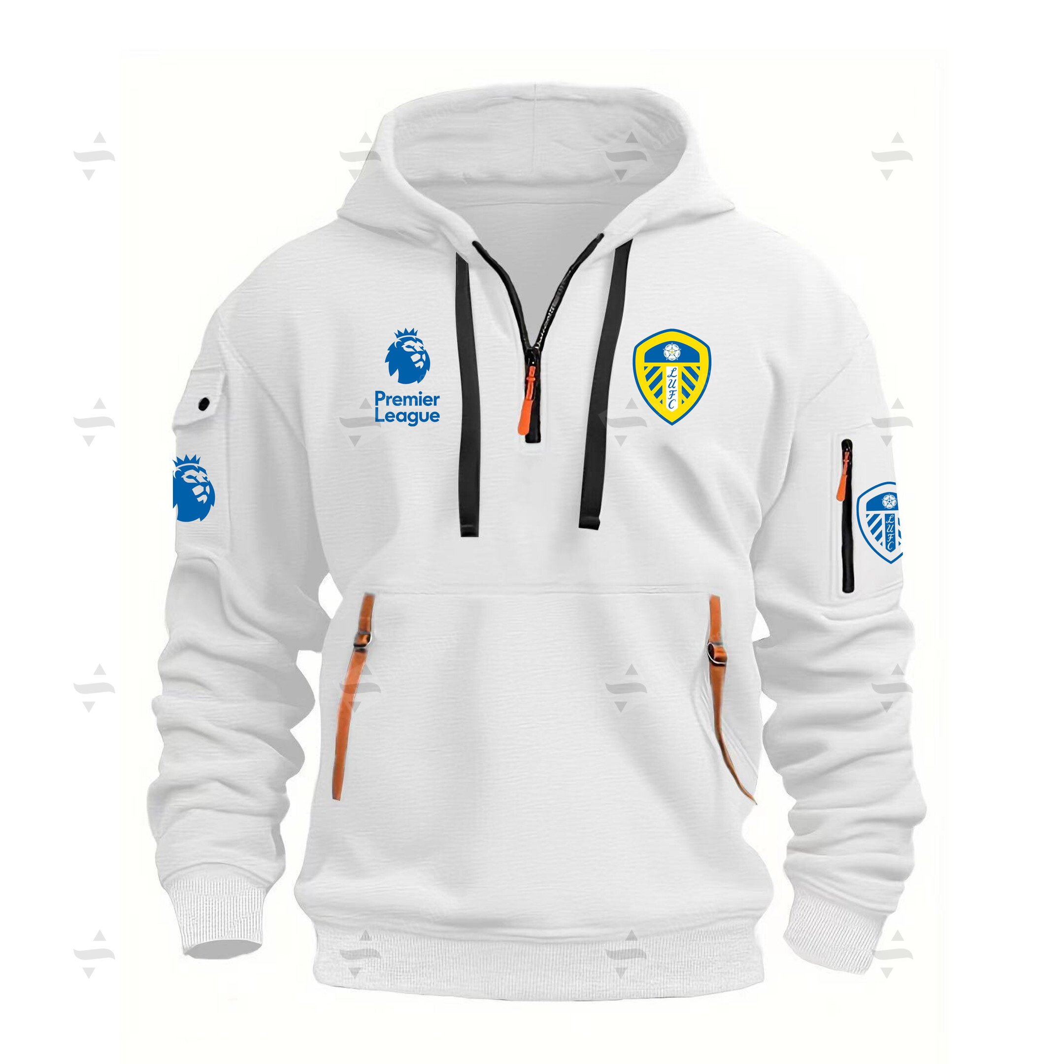 Buildercar - Hoodie Half Zipper - Leeds United