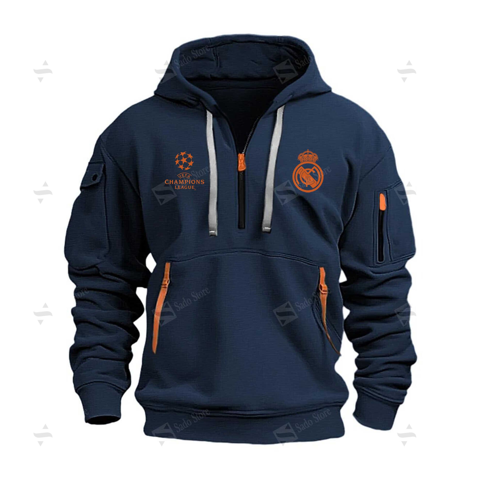 Buildercar - Hoodie Half Zipper - Real Madrid Cf
