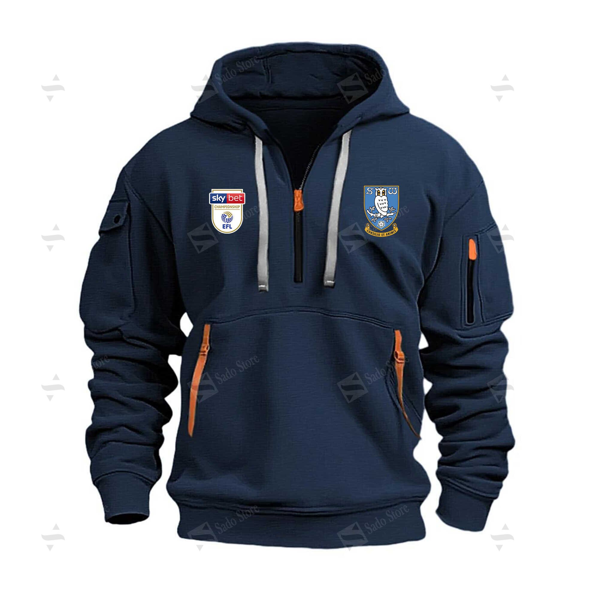 Buildercar - Hoodie Half Zipper - Sheffield Wednesday