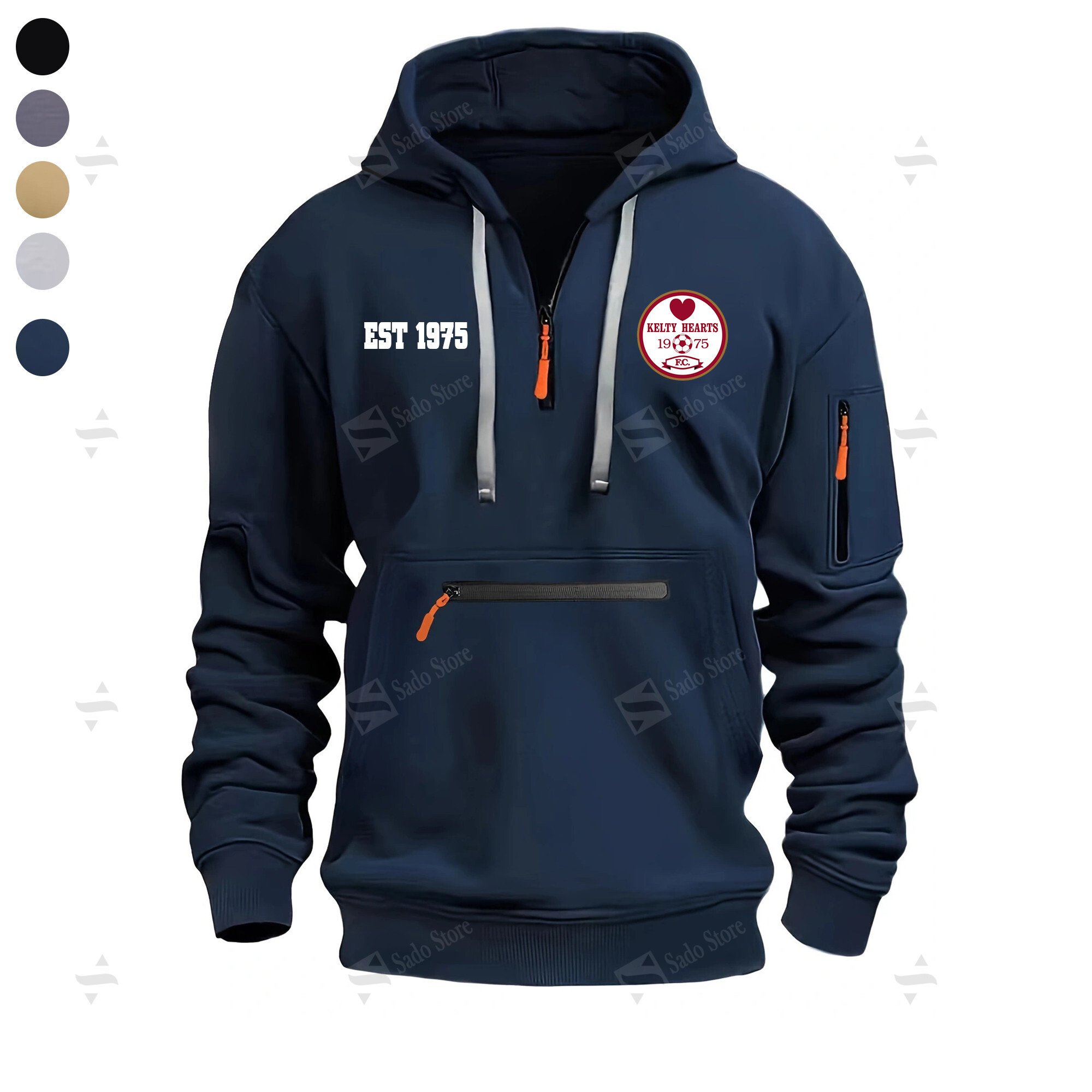 Buildercar - Kelty Hearts F.C - Half-Zip Hoodies