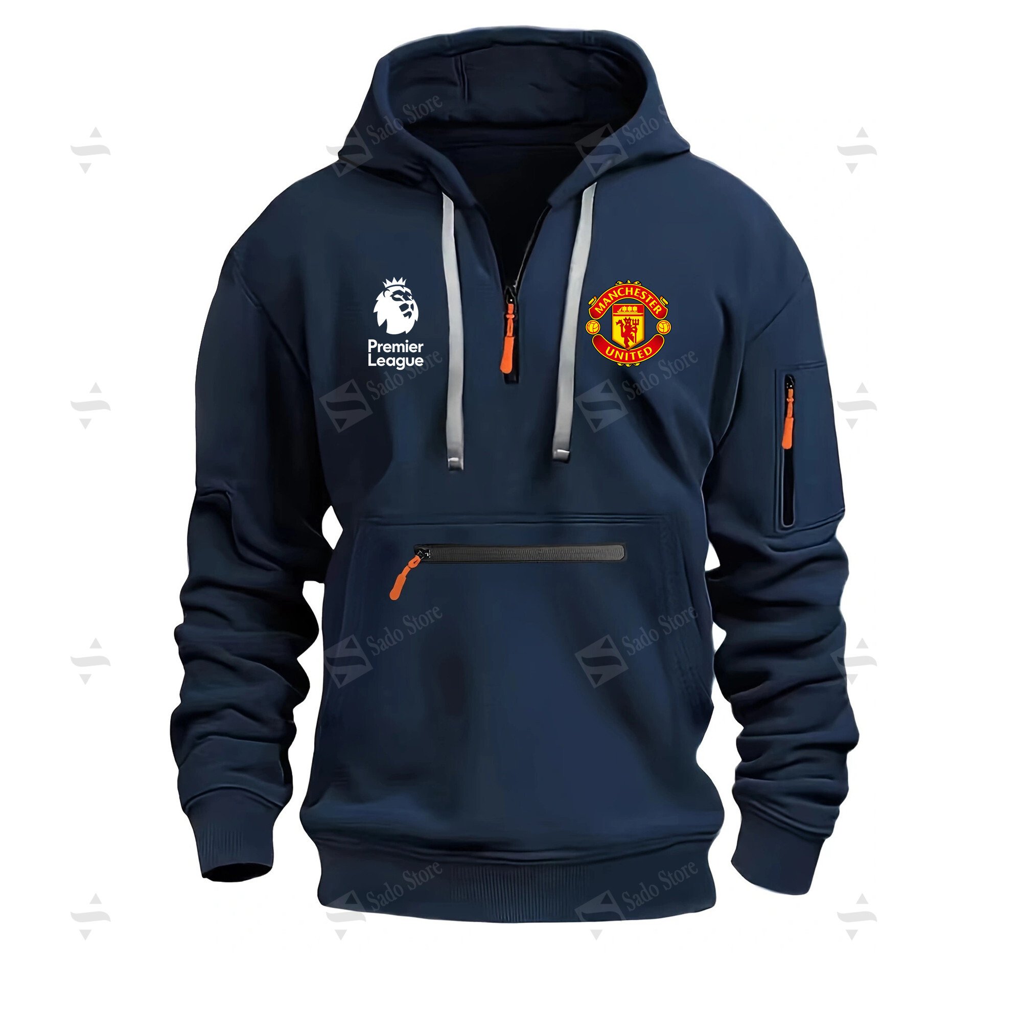 Buildercar - Manchester Utd - Half-Zip Hoodies