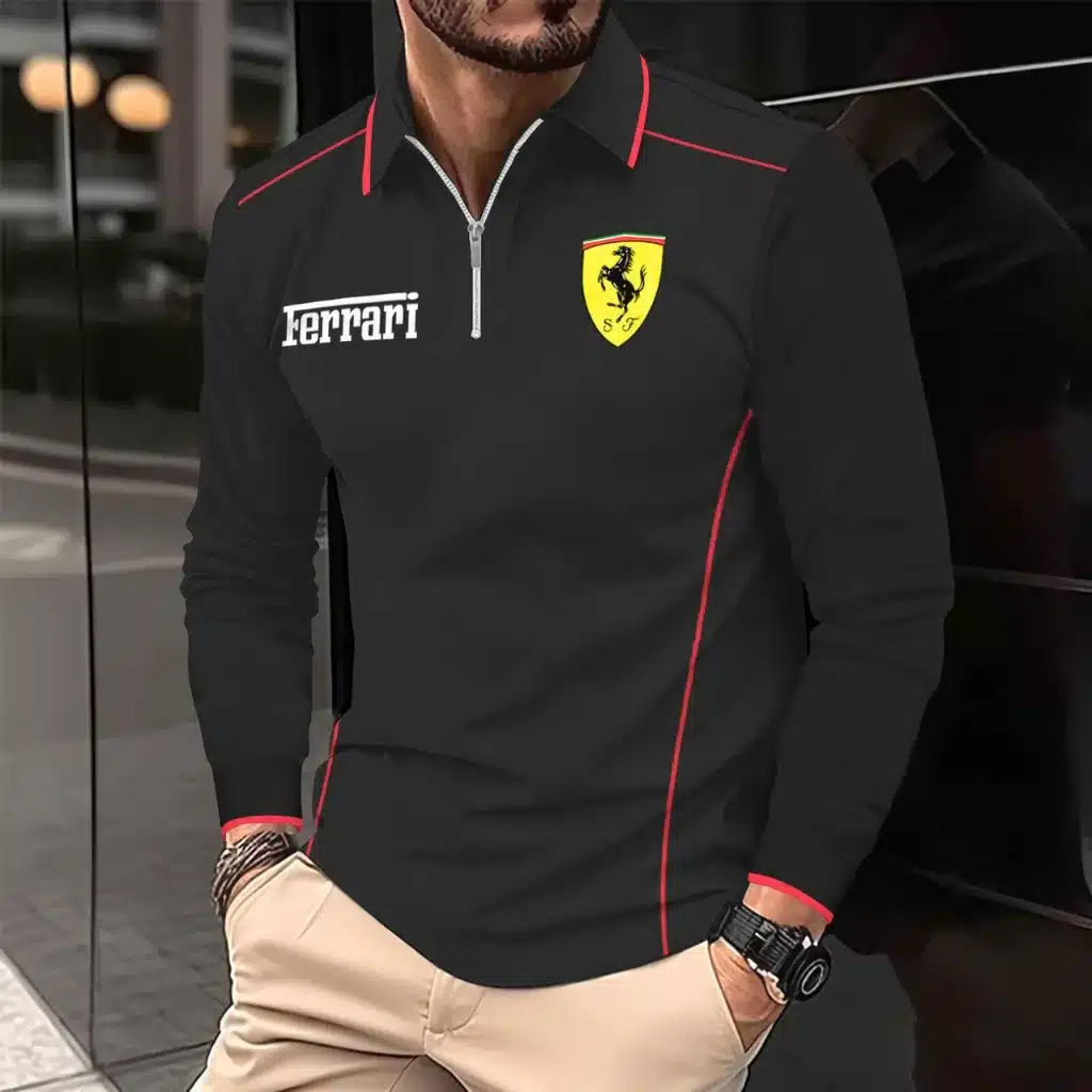 Buildercar - Men's Long Sleeve Polo FERRARI hm31102566