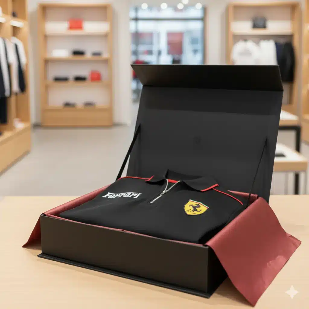 Buildercar - Men's Long Sleeve Polo FERRARI hm31102566 - Image 4