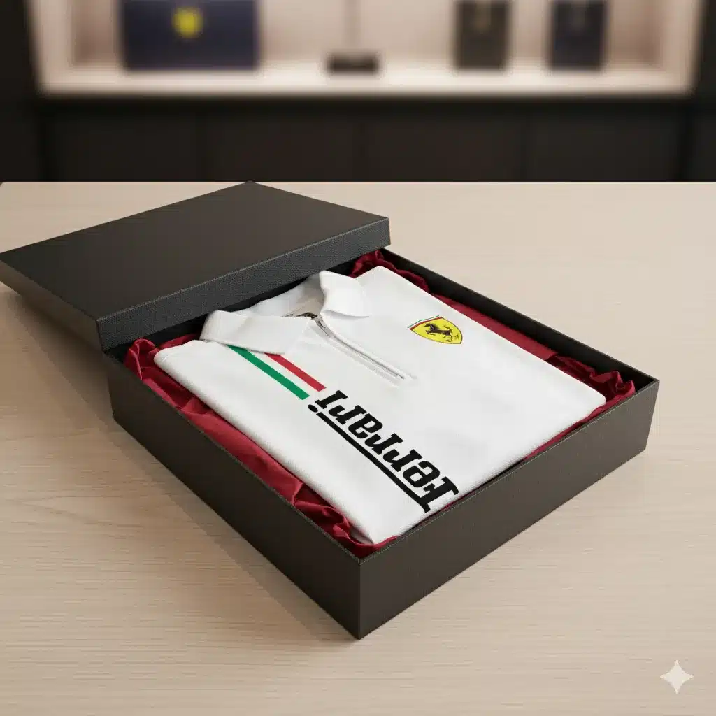 Buildercar - Men's Long Sleeve Polo FERRARI hm31102570 - Image 3