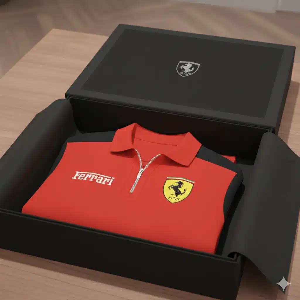 Buildercar - Men's Long Sleeve Polo FERRARI hm31102571 - Image 3