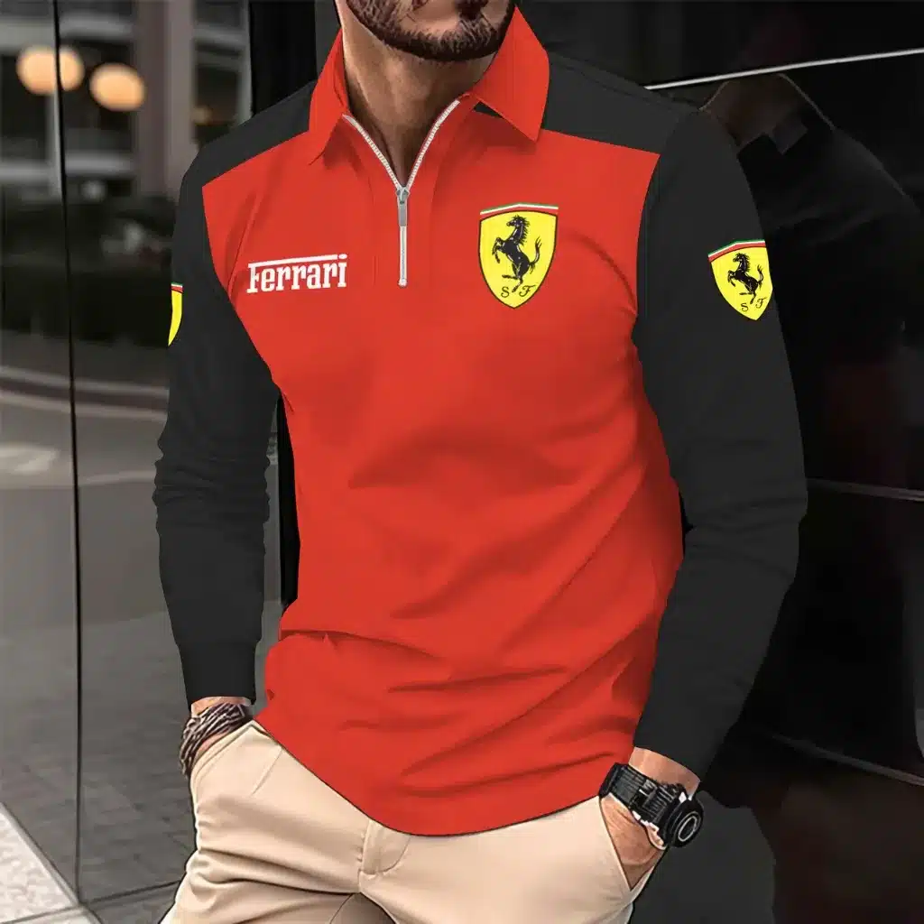 Buildercar -  Men's Long Sleeve Polo FERRARI hm31102571
