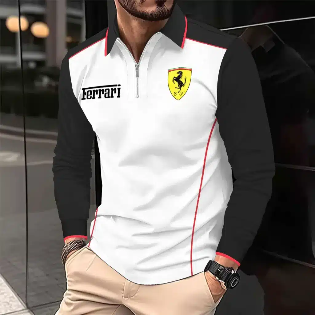 Buildercar - Men's Long Sleeve Polo FERRARI hm31102574