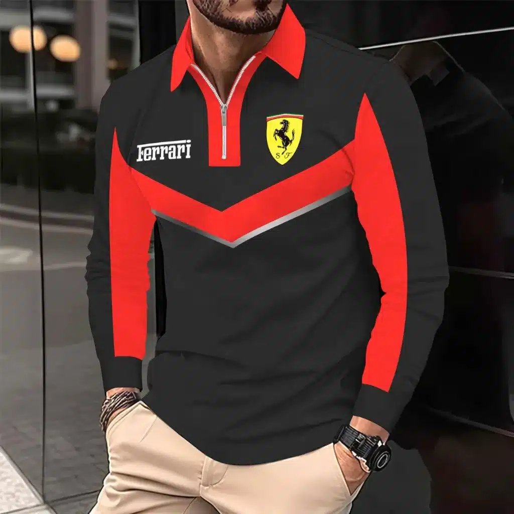 Buildercar - Men's Long Sleeve Polo FERRARI hm31102575