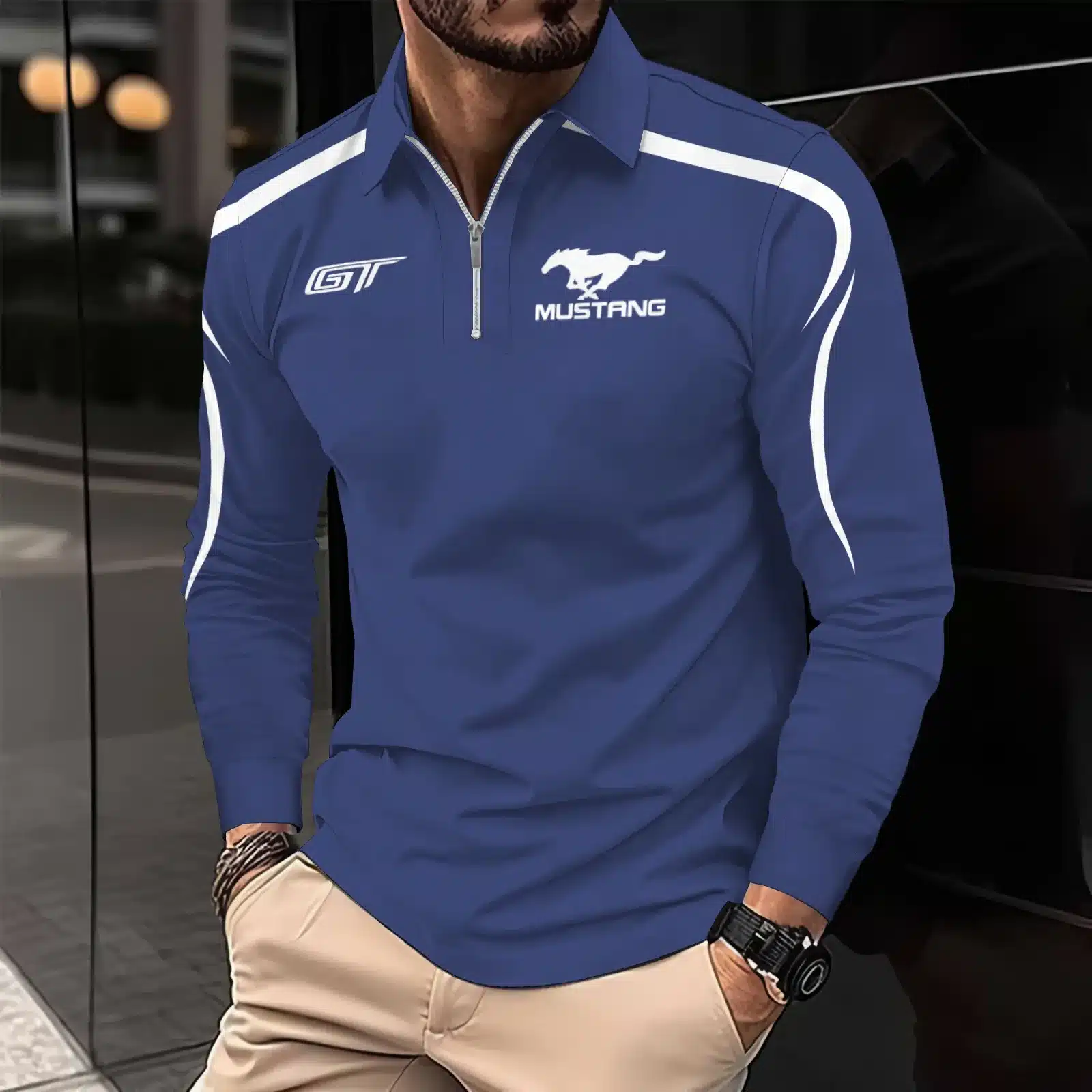 Buildercar -  Men's Long Sleeve Polo FORD hm31102514