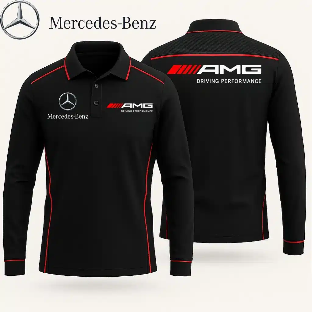 Buildercar -  Men's Long Sleeve Polo MERCEDES hm31102501