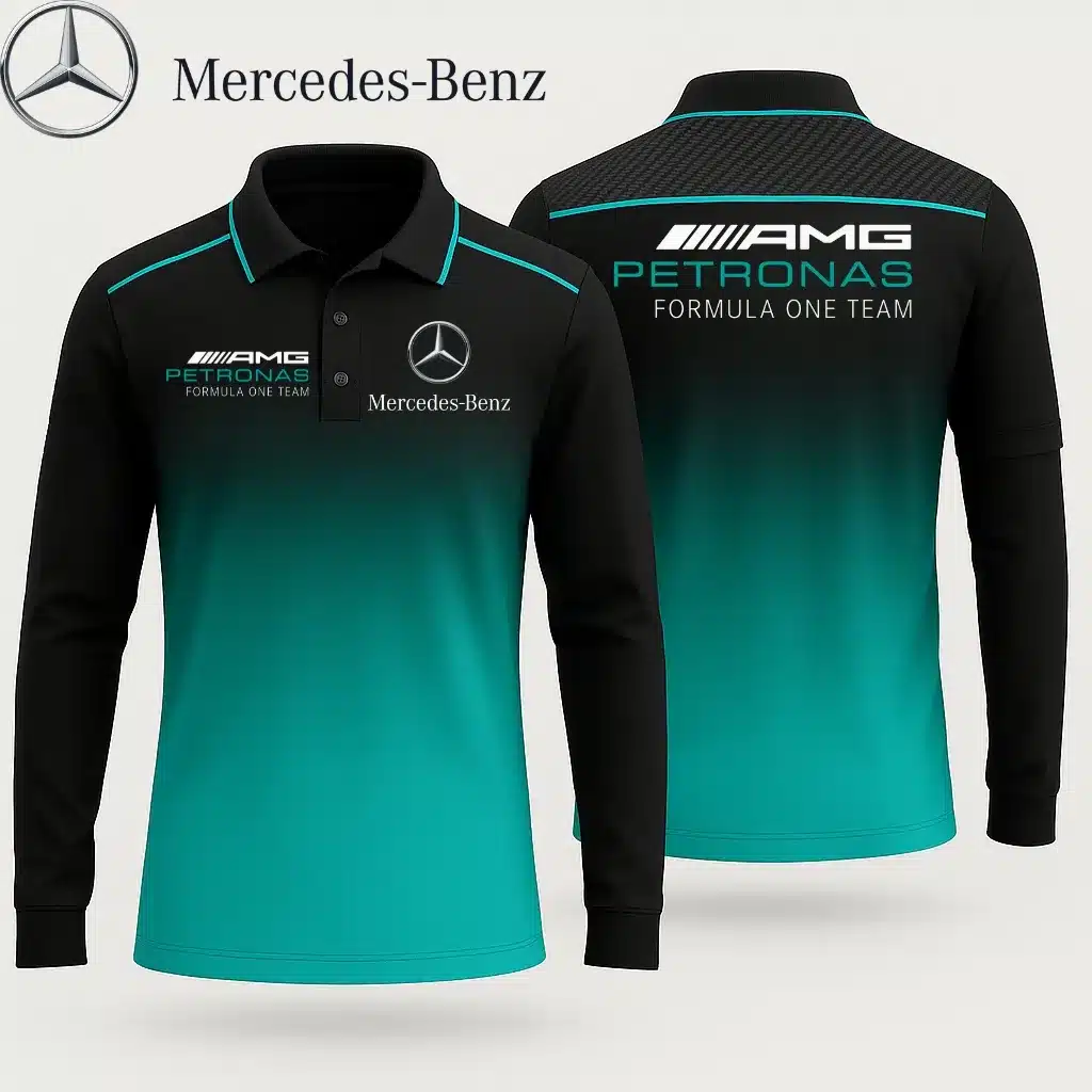 Buildercar -  Men's Long Sleeve Polo MERCEDES hm31102502
