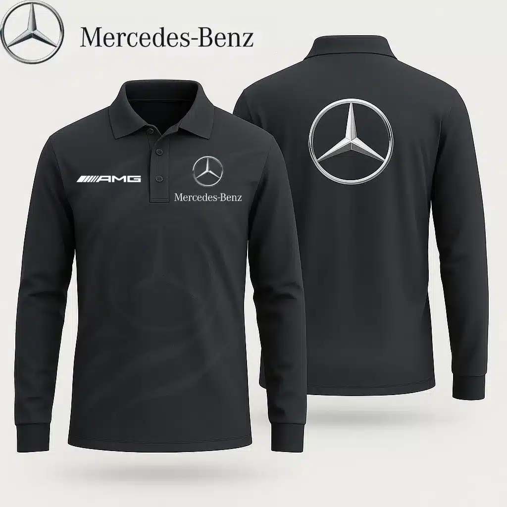 Buildercar -  Men's Long Sleeve Polo MERCEDES hm31102606
