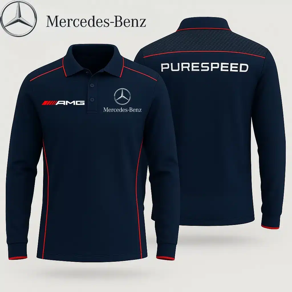 Buildercar -  Men's Long Sleeve Polo MERCEDES hm31102607
