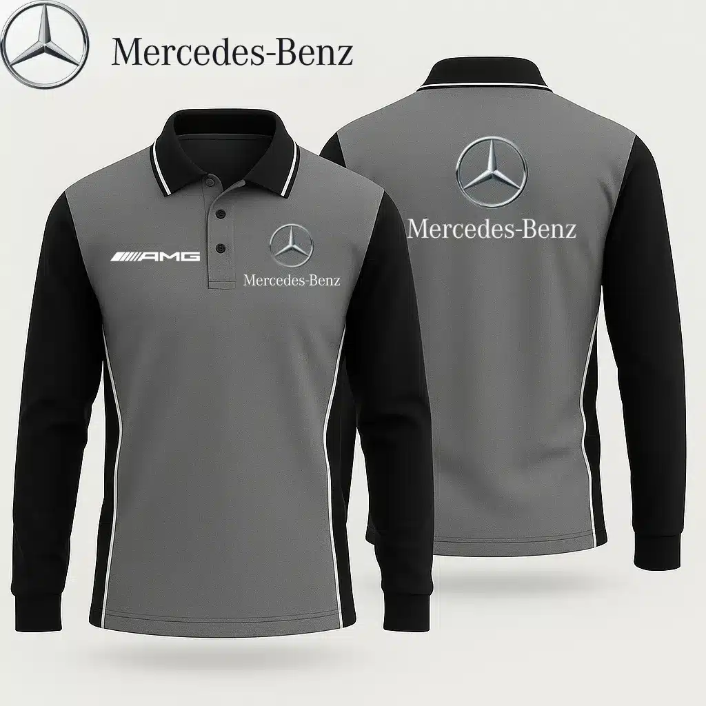 Buildercar -  Men's Long Sleeve Polo MERCEDES hm31102609